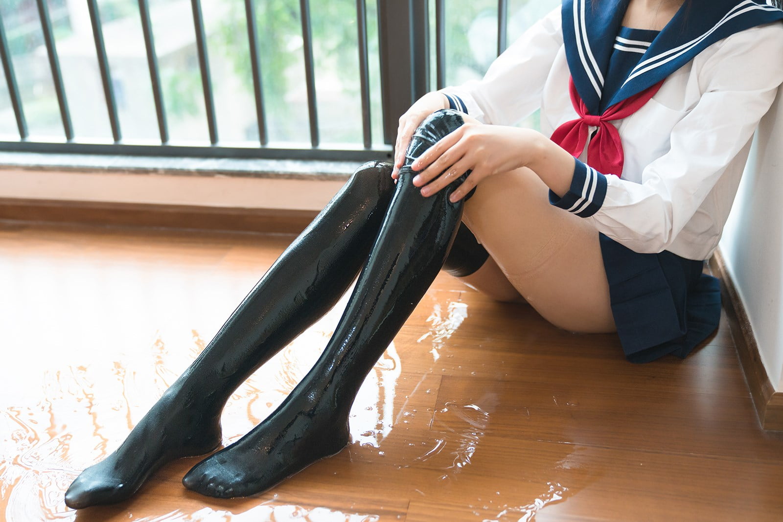 cosplay, silk stockings, Asian, 720P, HD Wallpaper