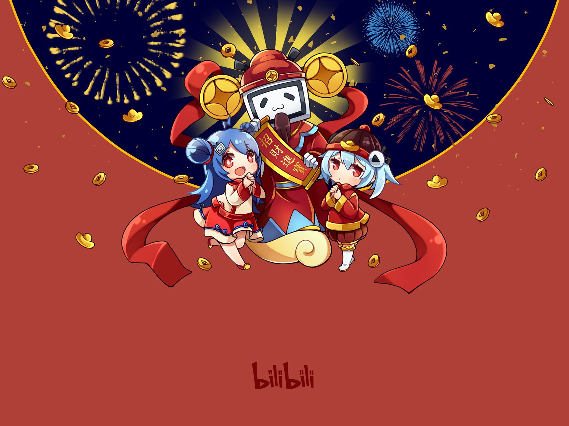 bilibili, Spring Festival, 2233, 1080P, HD Wallpaper