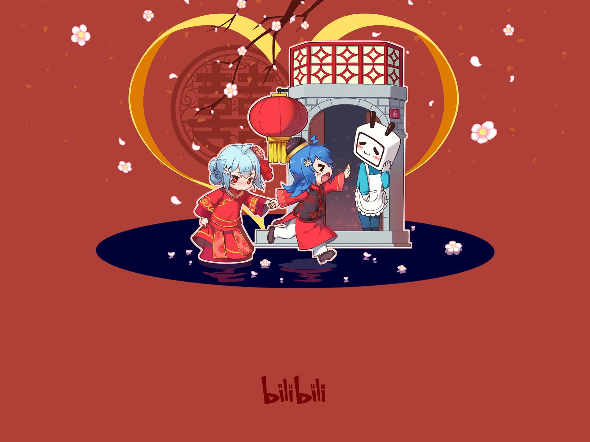 2233, bilibili, Spring Festival, 1080P, HD Wallpaper