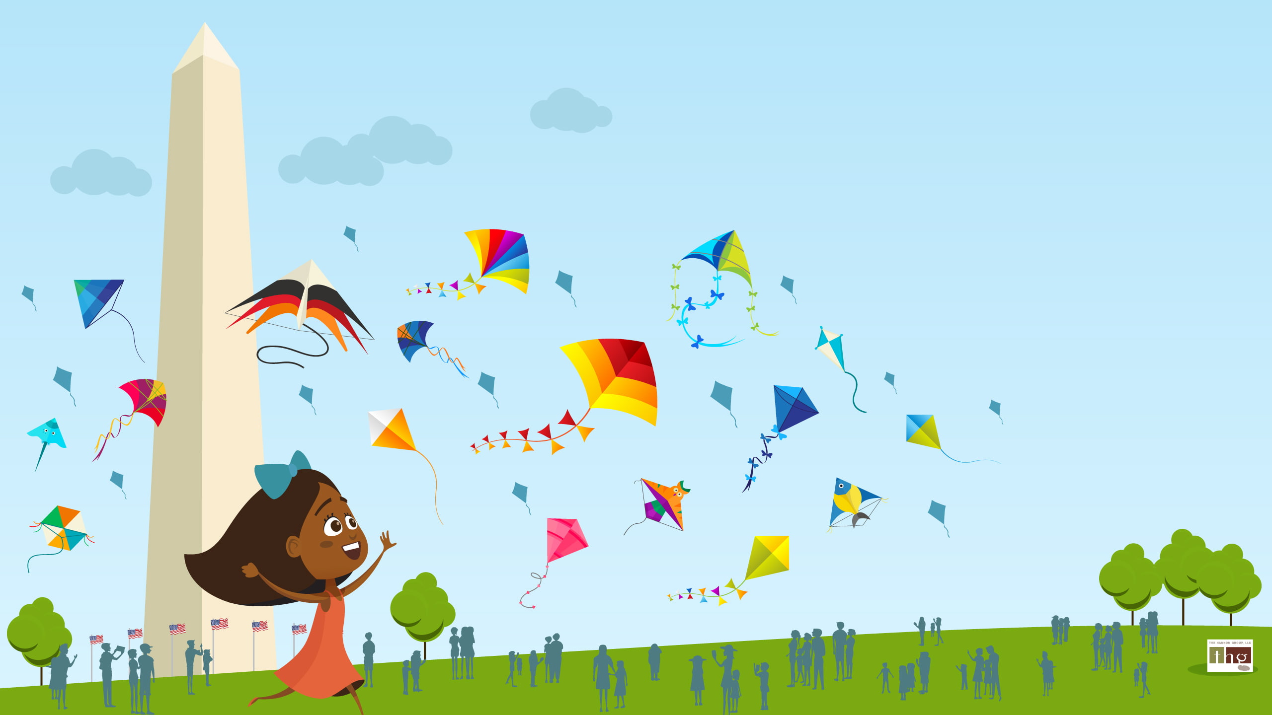 Washington Monument, Spring, Kite Festival, 2K, HD Wallpaper