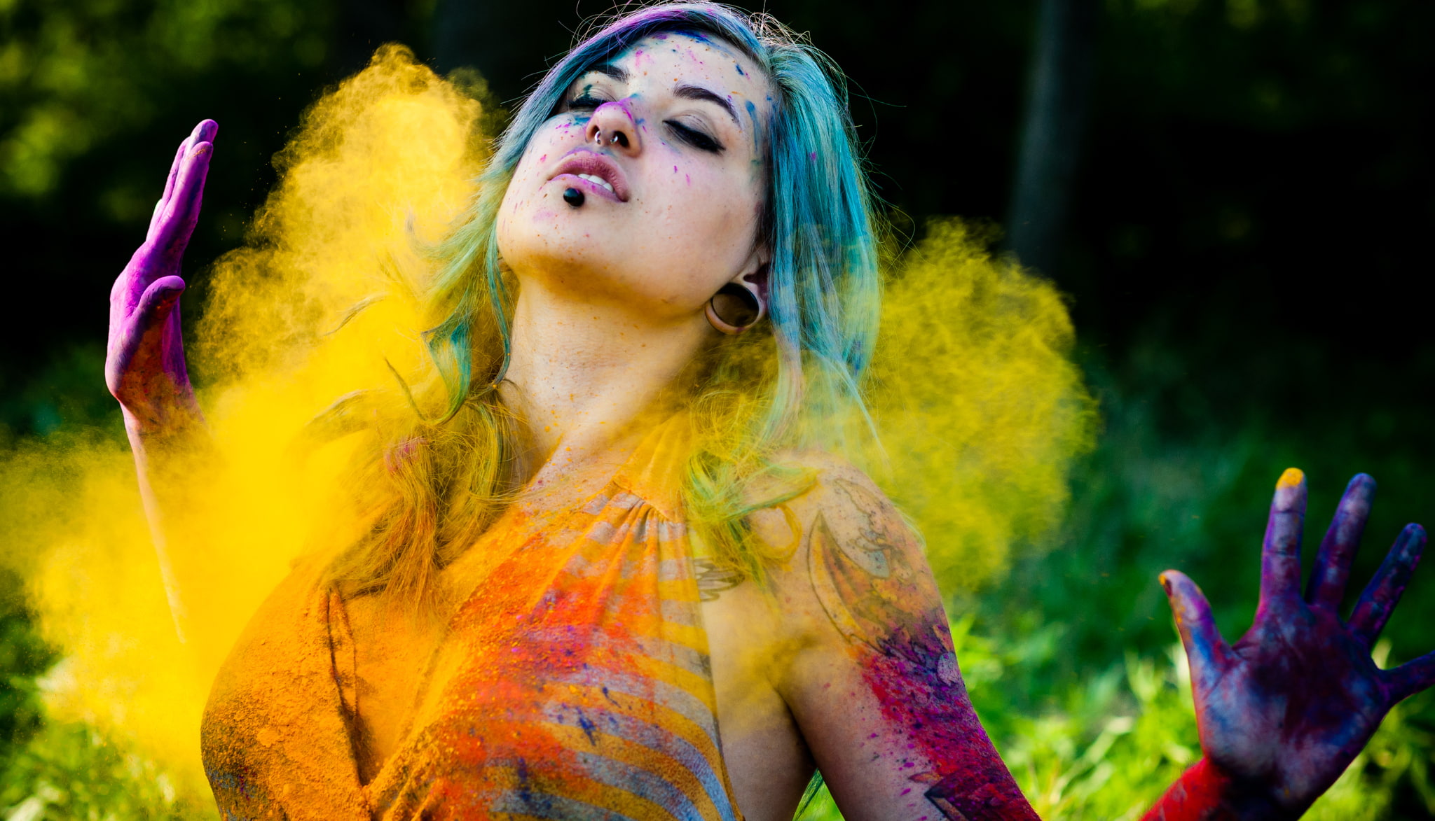 color, spring, festival, hindu, holi, colours, 1080P, india, HD Wallpaper