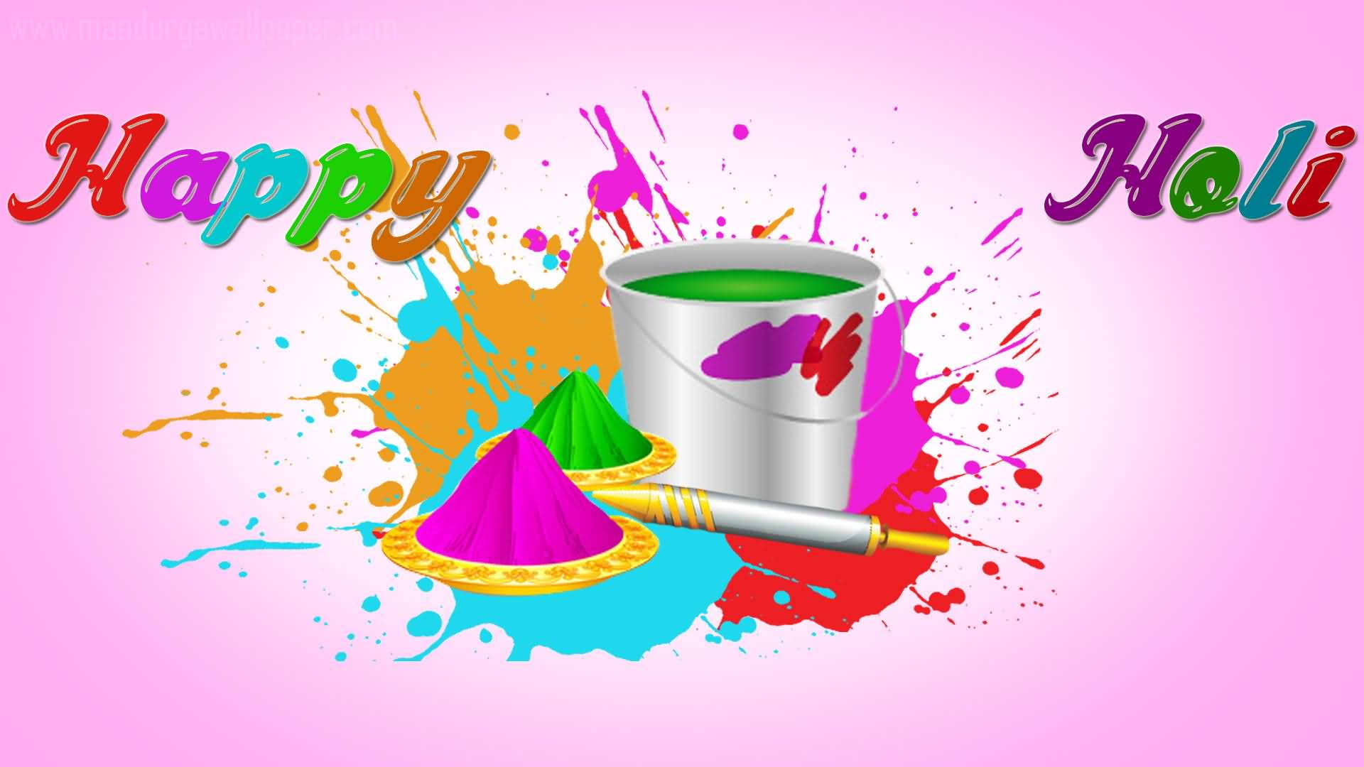 colours, 1080P, india, color, spring, hindu, holi, festival, HD Wallpaper