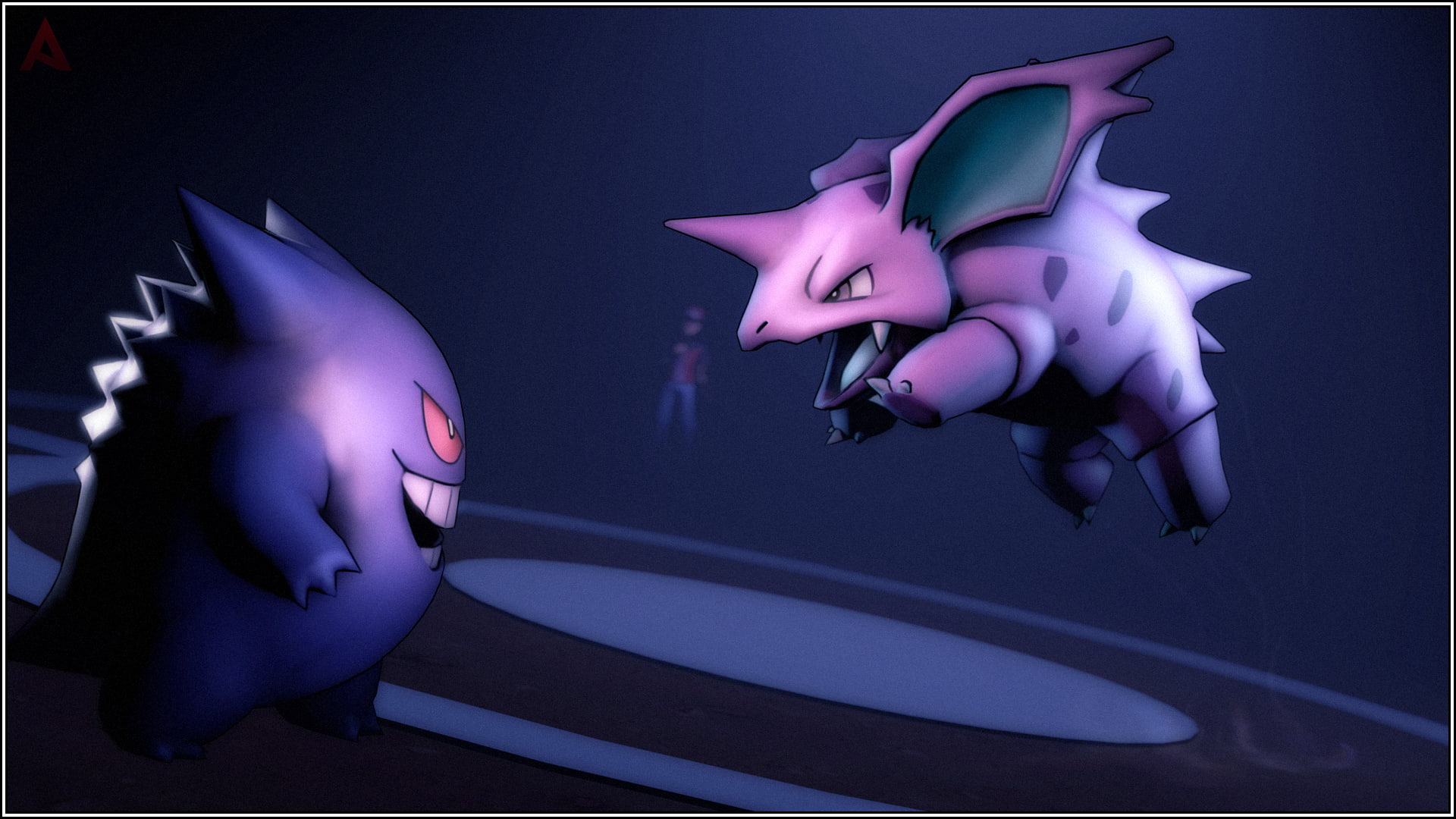 Red (Pokemon), 1080P, Pokémon, Nidorino, Gengar, HD Wallpaper