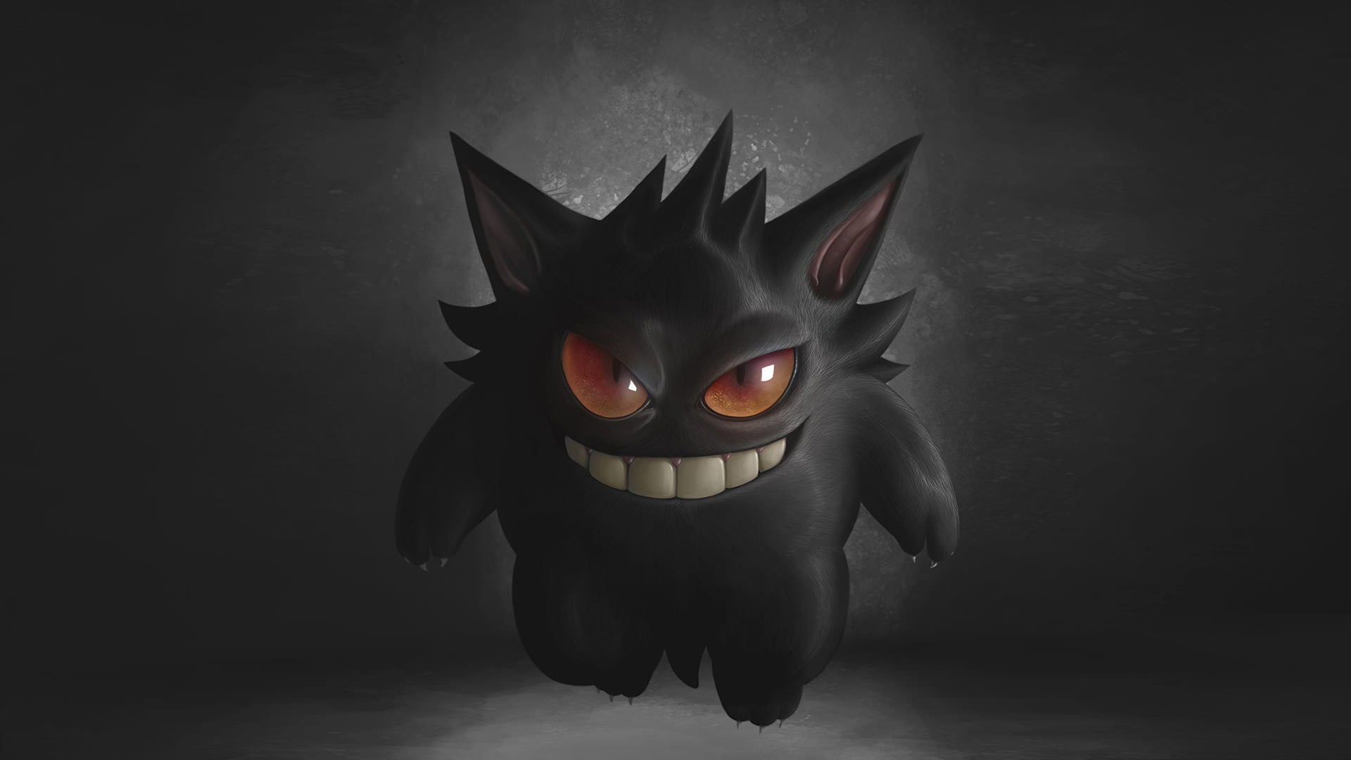 Ghost, 1080P, gengar, pokemon, HD Wallpaper