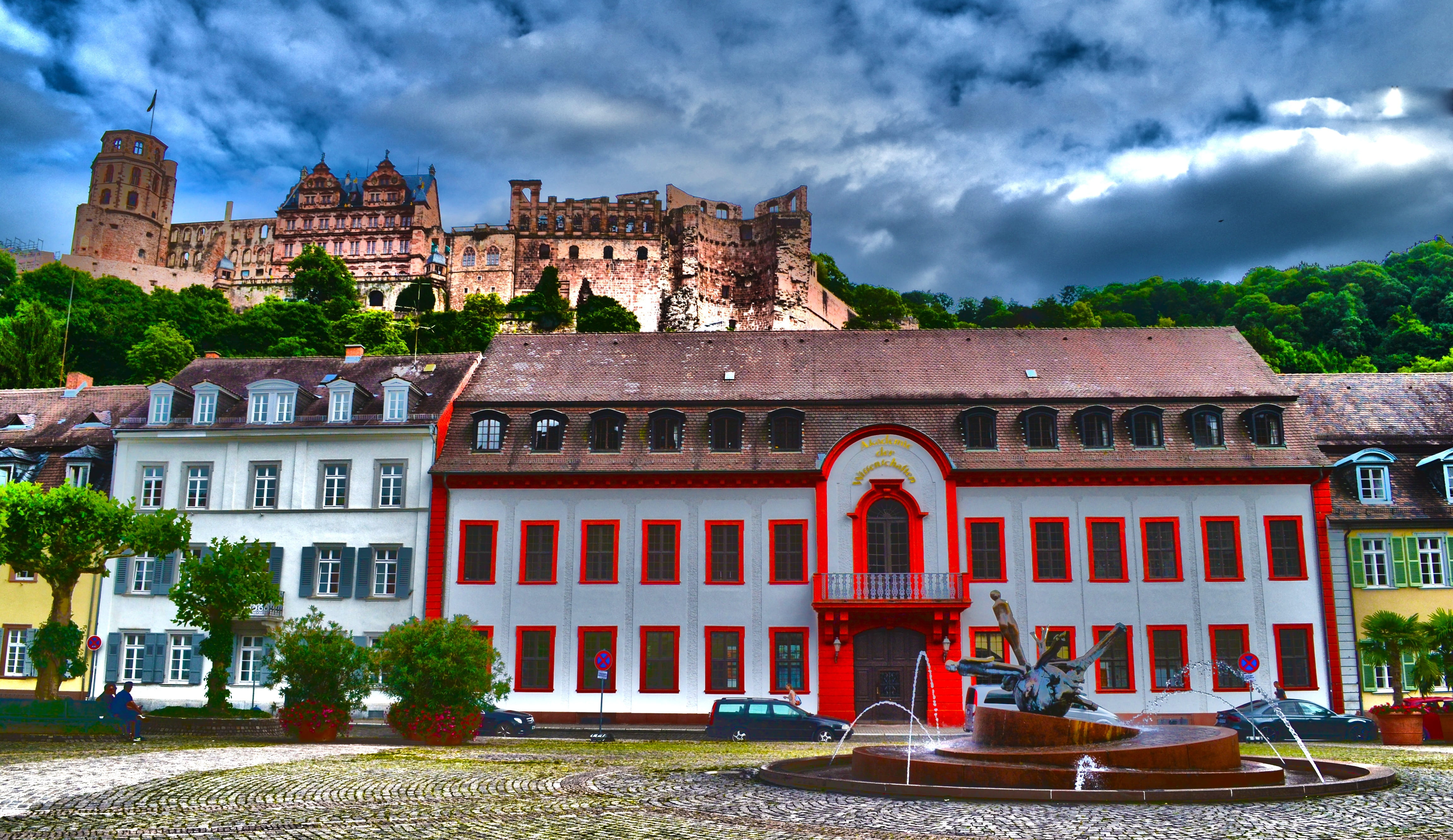 cloud - sky, ruins, building, baden württemberg, house, sky, water, gothic style, historical city, building exterior, arch, city, plant, historically, travel, HD Wallpaper