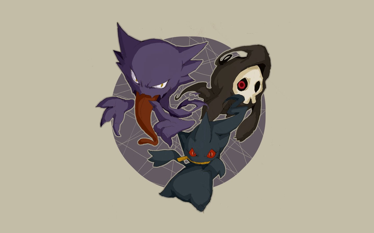 Duskull (Pokémon), Pokémon, 720P, Ghost Pokémon, Banette (Pokémon), Haunter (Pokémon), HD Wallpaper