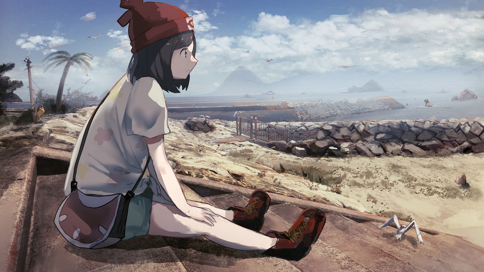 1080P, Pokemon Sun and Moon, Pokémon, women, video games, HD Wallpaper