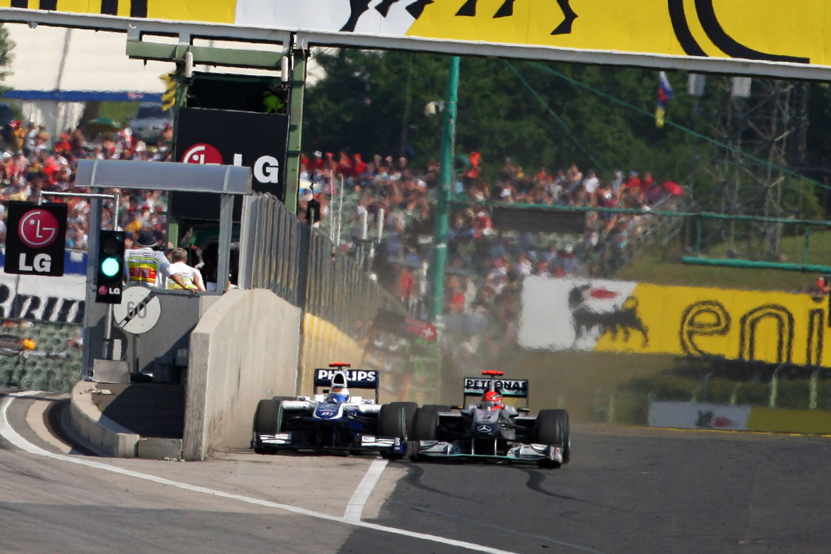 schumacher, barrichello, races, michael, formula, x, benz, cars, roads, Formula One, one, 720P, mercedes, hd, art, rubens, HD Wallpaper