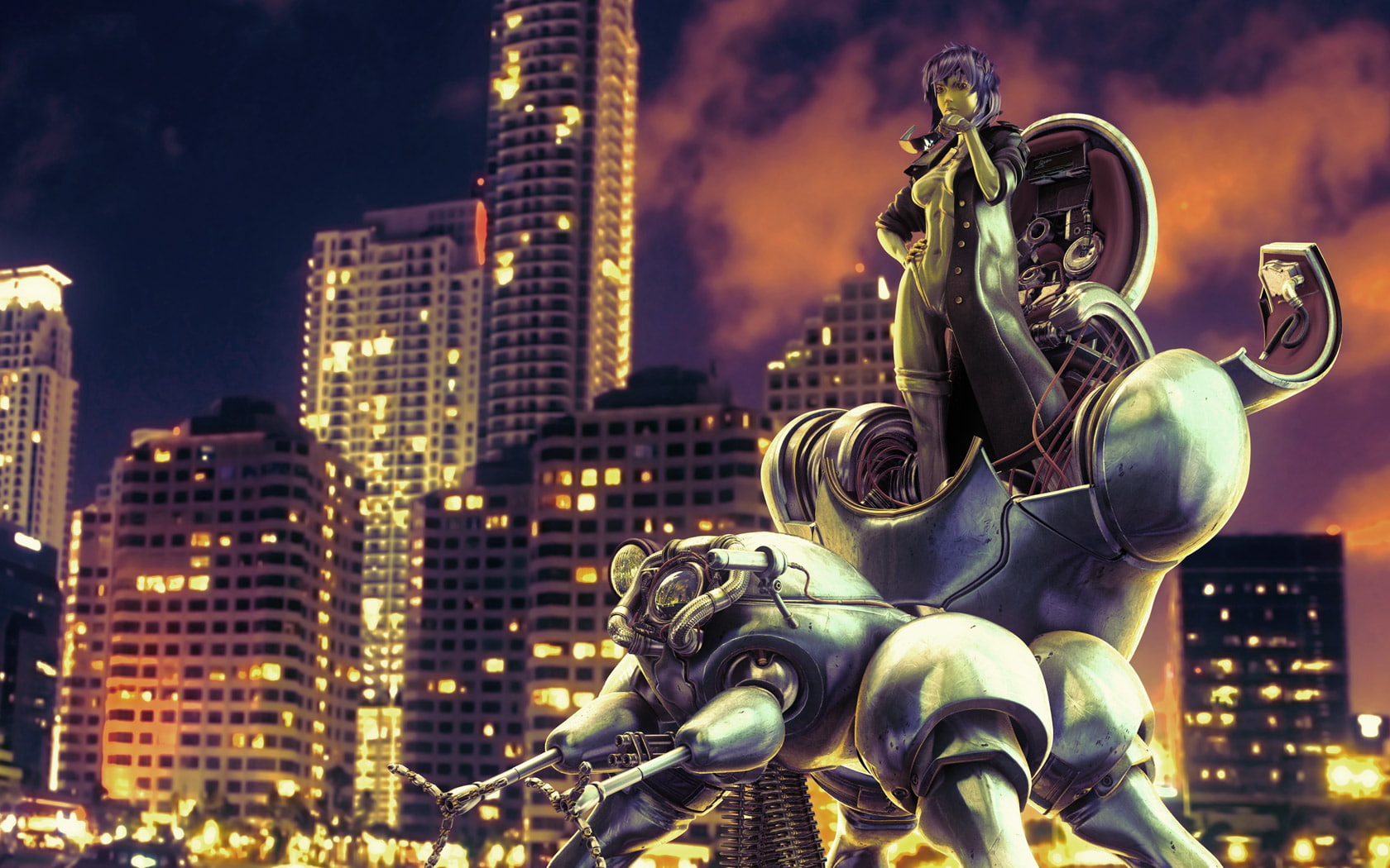 hd, cartoon/comic, 720P, robot, machine, anime, HD Wallpaper