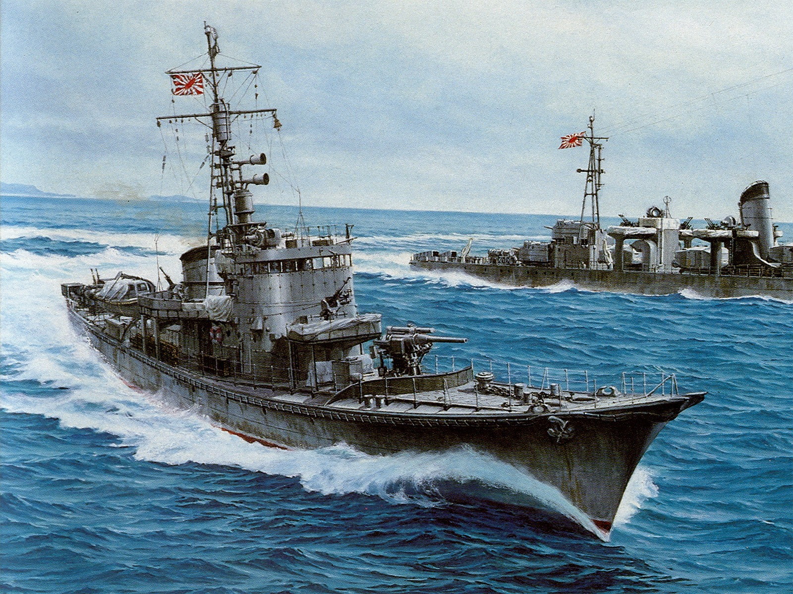 ship, vehicle, military, warship, artwork, 720P, HD Wallpaper