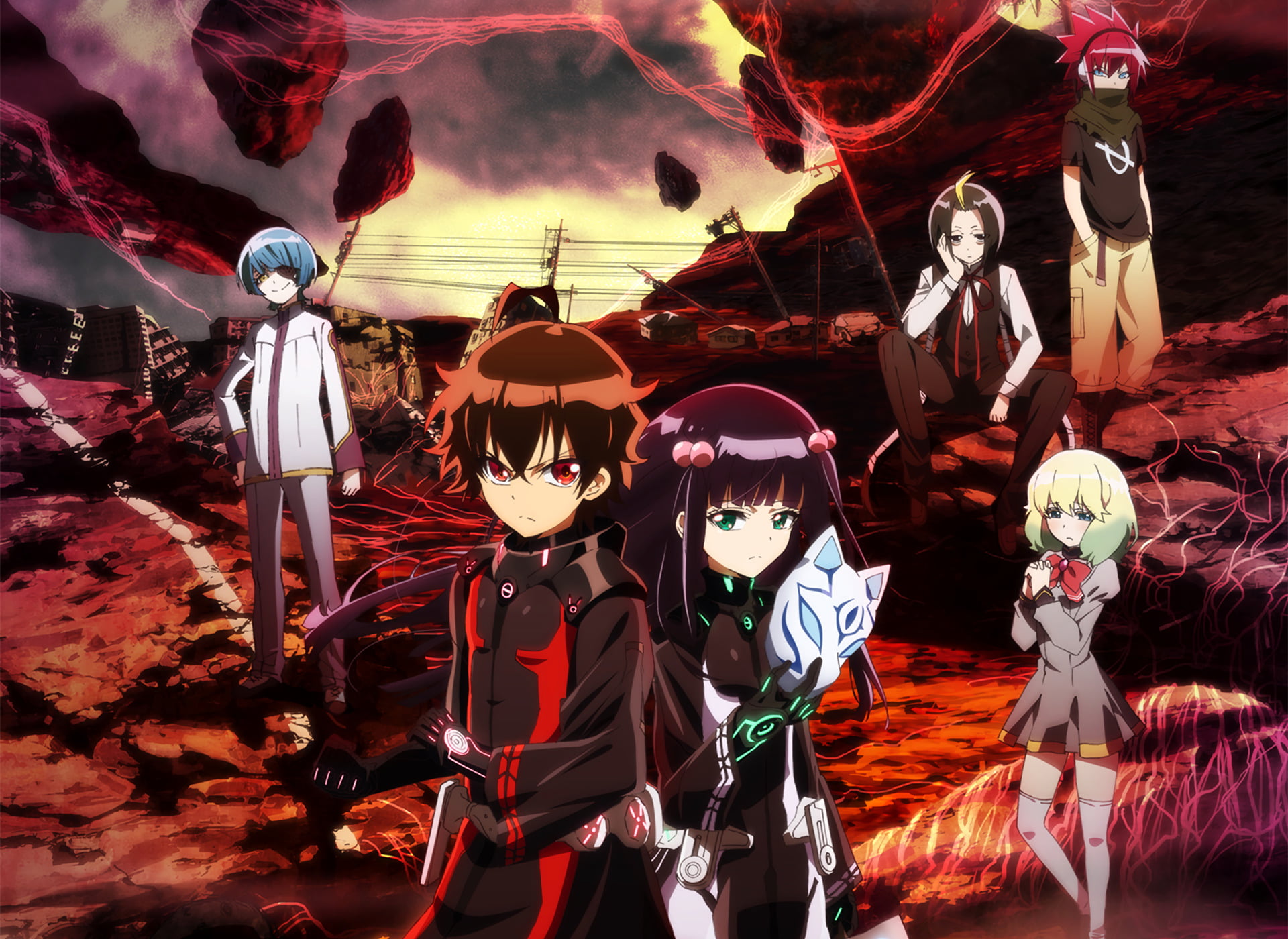 mask - disguise, costume, Mayura Otomi, carnival - celebration event, representation, illustration, event, Rokuro Enmadou, obscured face, Seigen Amawaka, HD Wallpaper
