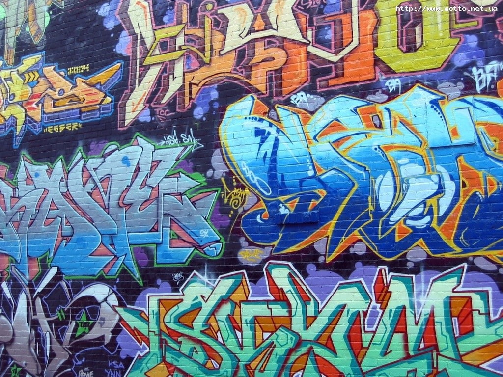 480P, graffiti, wall, HD Wallpaper
