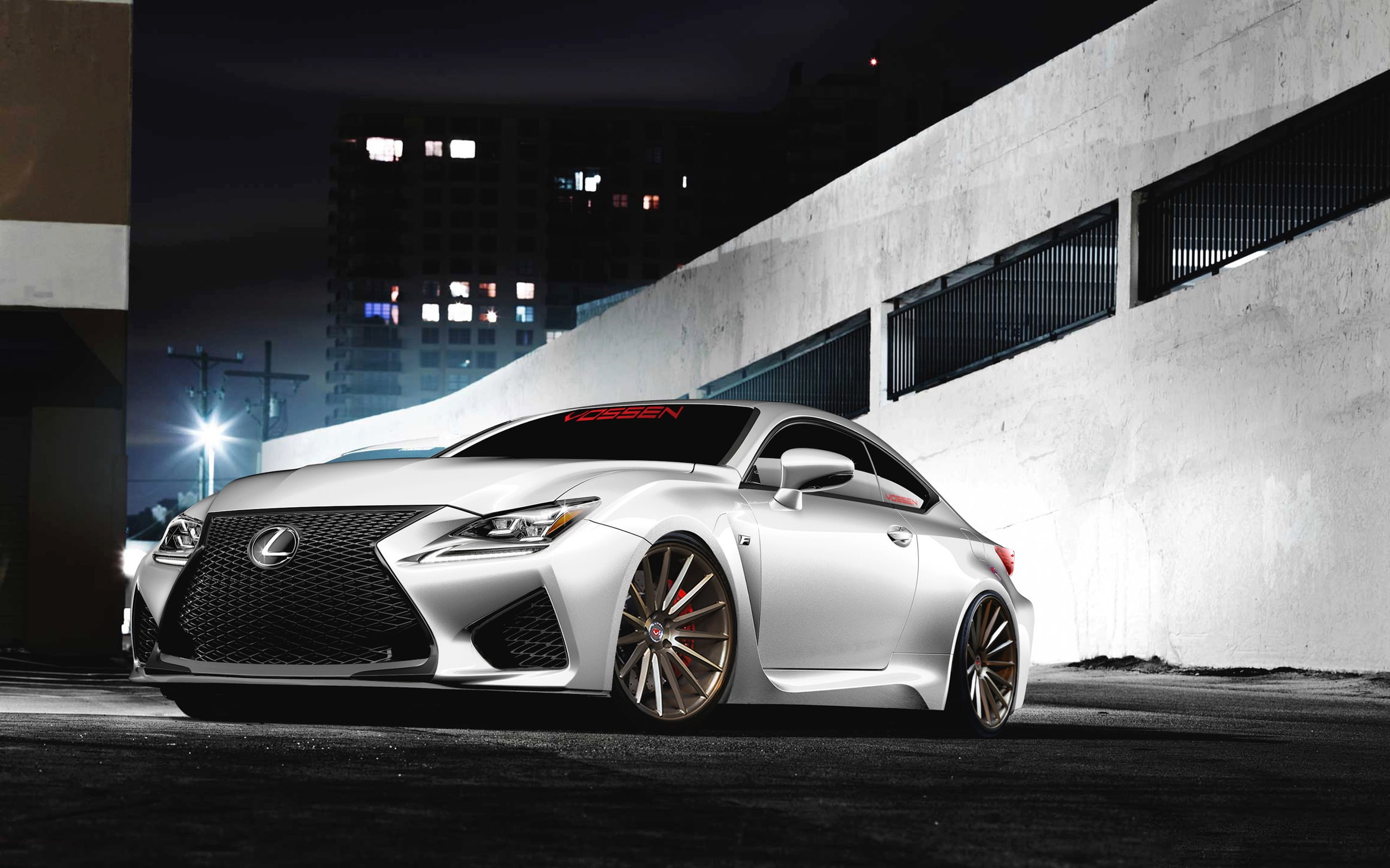 Car, Front, gray, rc, coupe, View, f, 2K, White, Lexus, HD Wallpaper