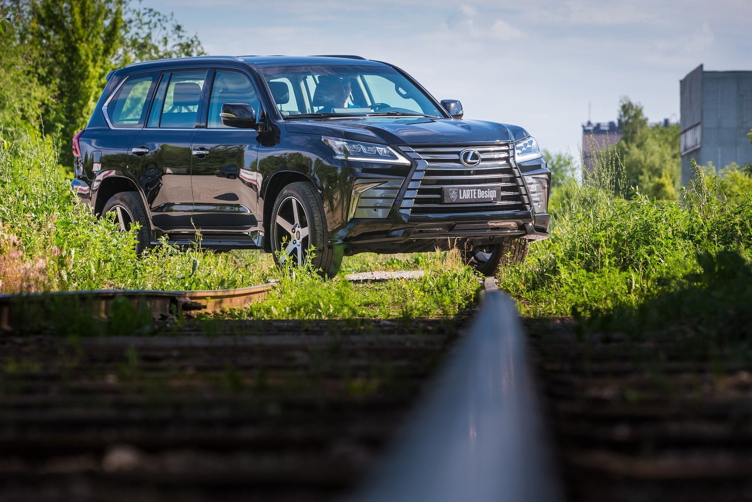 modified, cars, 720P, lexus, design, suv, larte, lx-570, 2016, black, HD Wallpaper