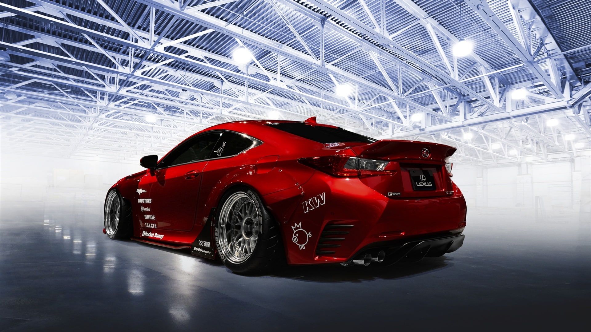 Car, Sport, Back, rc, Red, Lexus, View, 1080P, f, HD Wallpaper