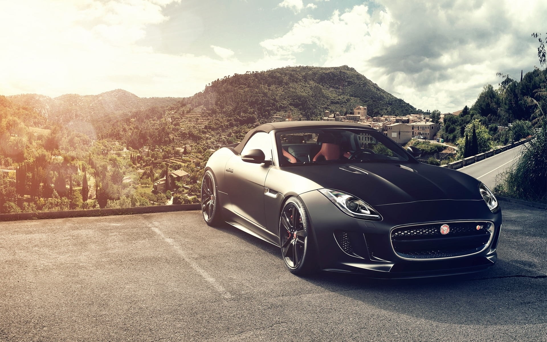 Front, type, View, Car, f, 1080P, Black, Jaguar, s, v, HD Wallpaper