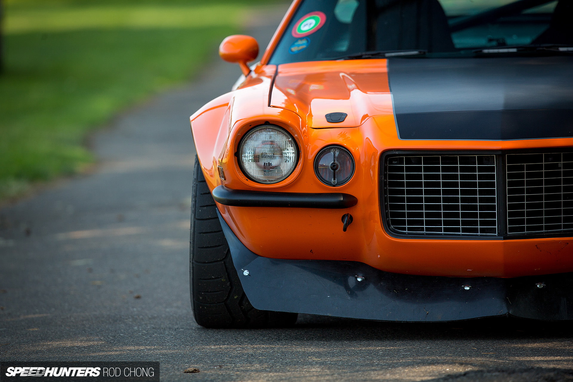 camaro, cars, black, chevrolet, orange, headlight, car, hd, classic, sports, 1080P, HD Wallpaper