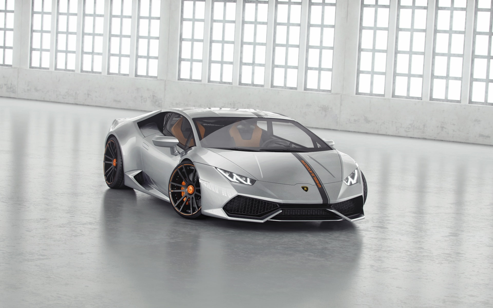 Lamborghini, Front, lp, Silver, lucifero, huracan, View, Supercar, 1080P, HD Wallpaper