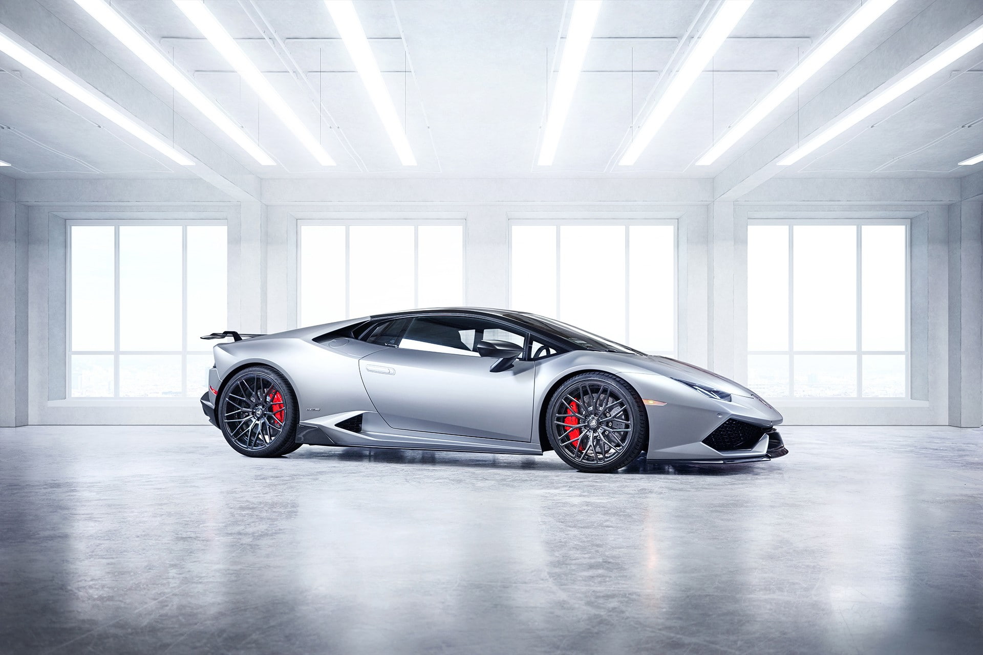 huracan, silver, lamborghini, supercar, Vorsteyner, Verona Editsione supercar, Lamborghini Huracan, 1080P, HD Wallpaper