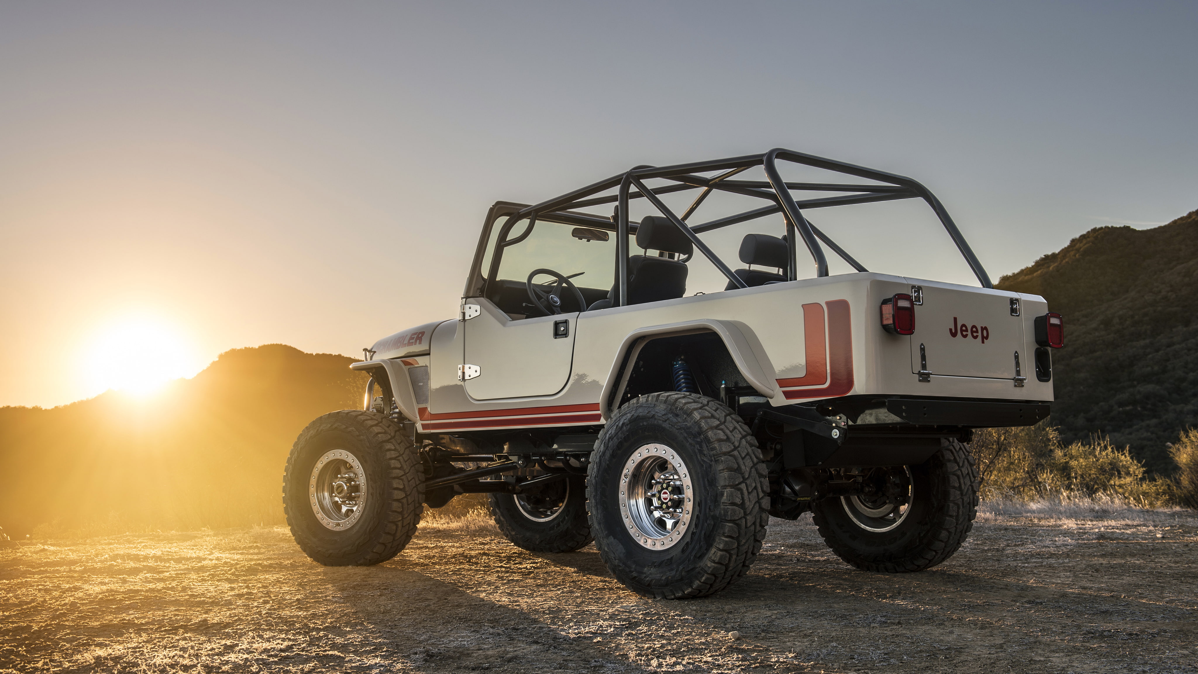 4K, SUV, Jeep, Scrambler, CJ-8, HD Wallpaper