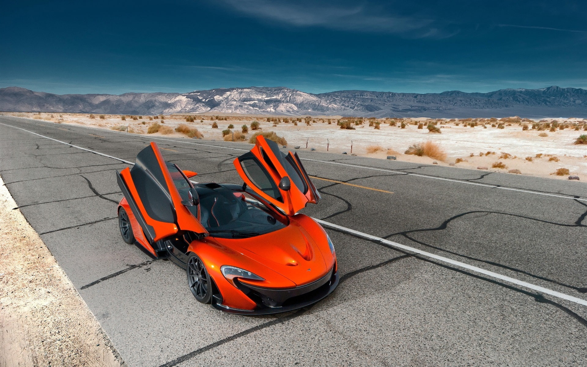 Hybrid, p, red, 1080P, super, Wings, Supercar, McLaren, Orange, car, HD Wallpaper