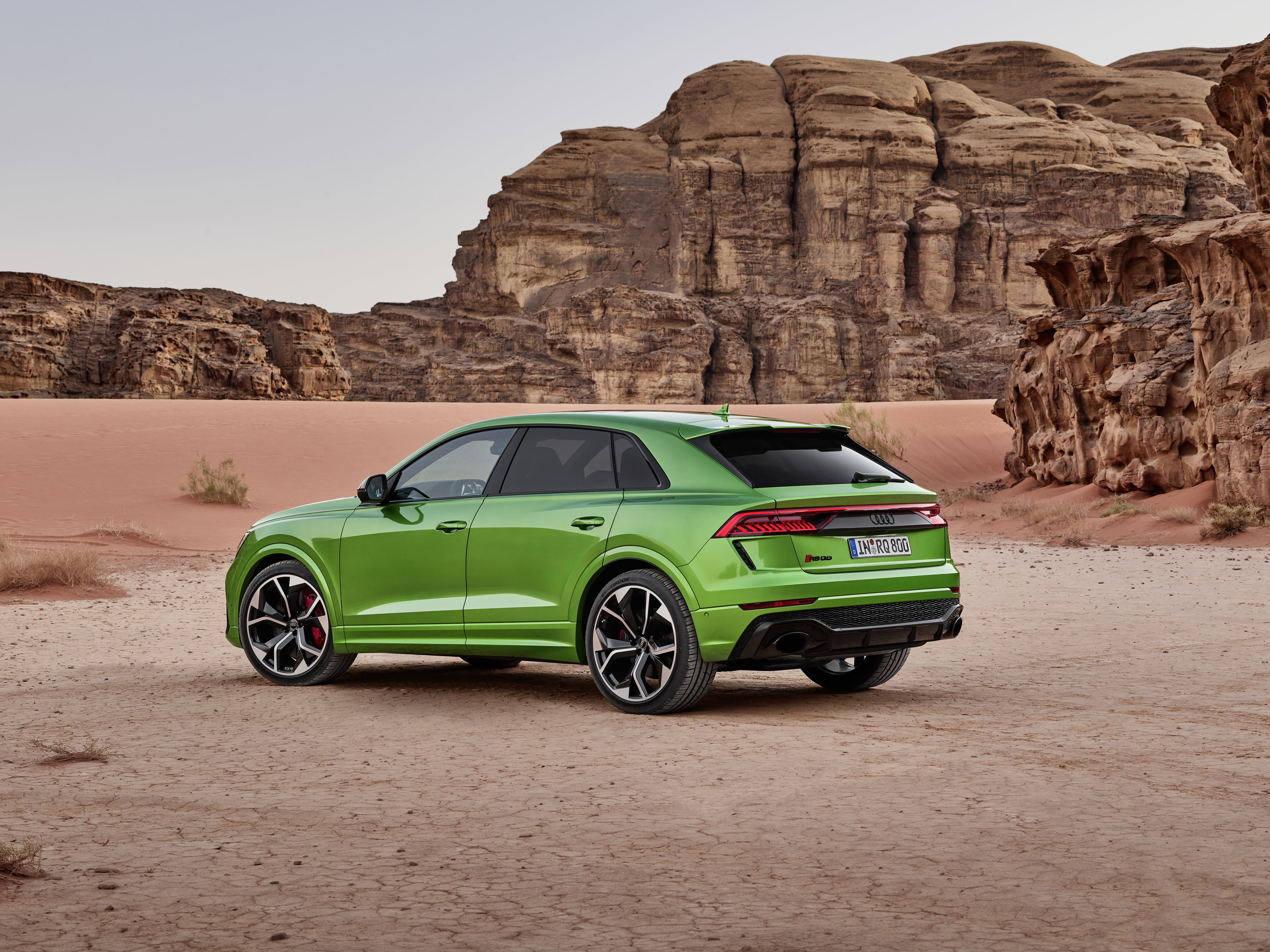 desert, RS Q8, crossover, Audi, 2020, 4K, HD Wallpaper