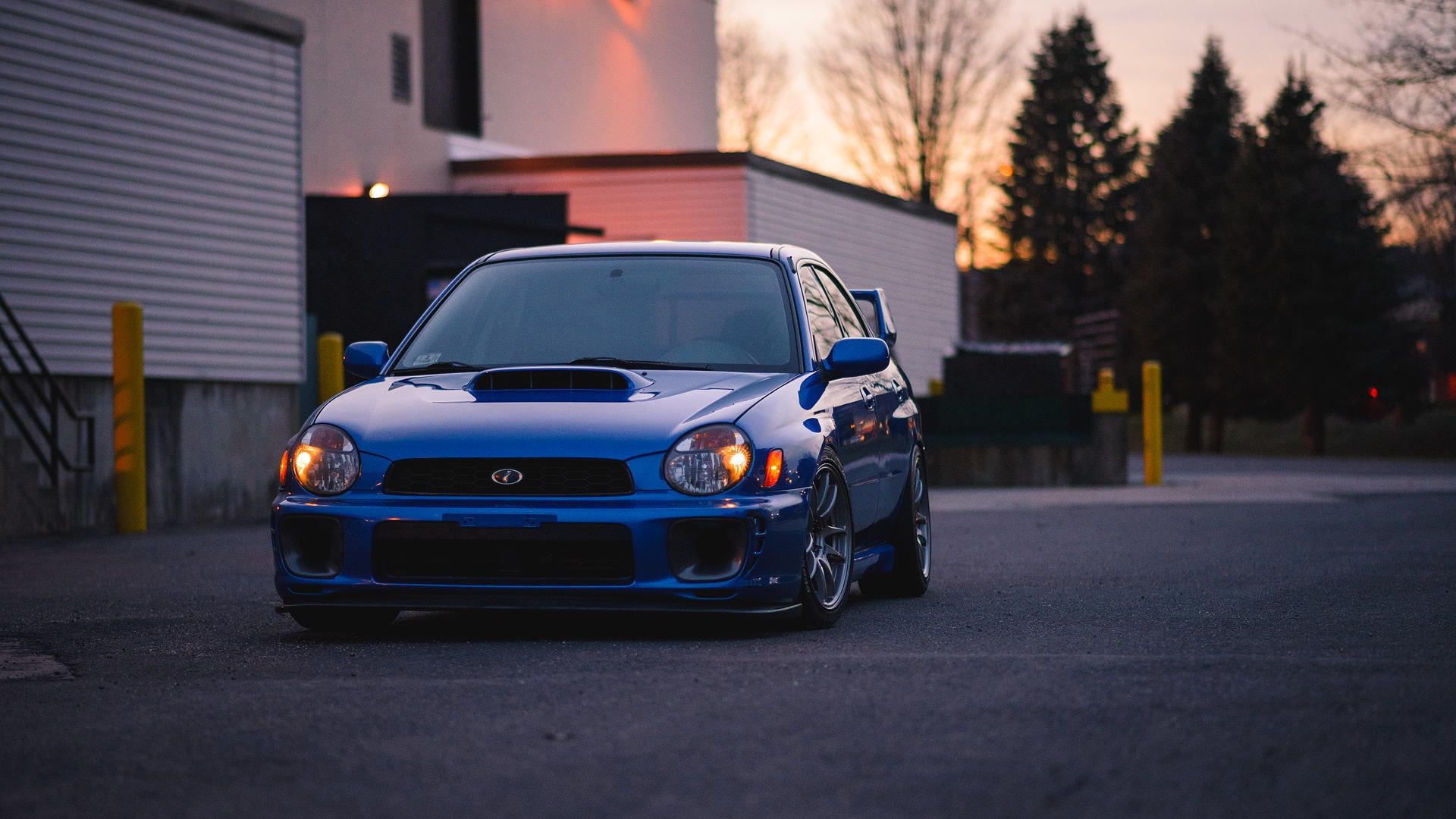 View, Blue, Front, 1080P, Car, Subaru, sedan, HD Wallpaper