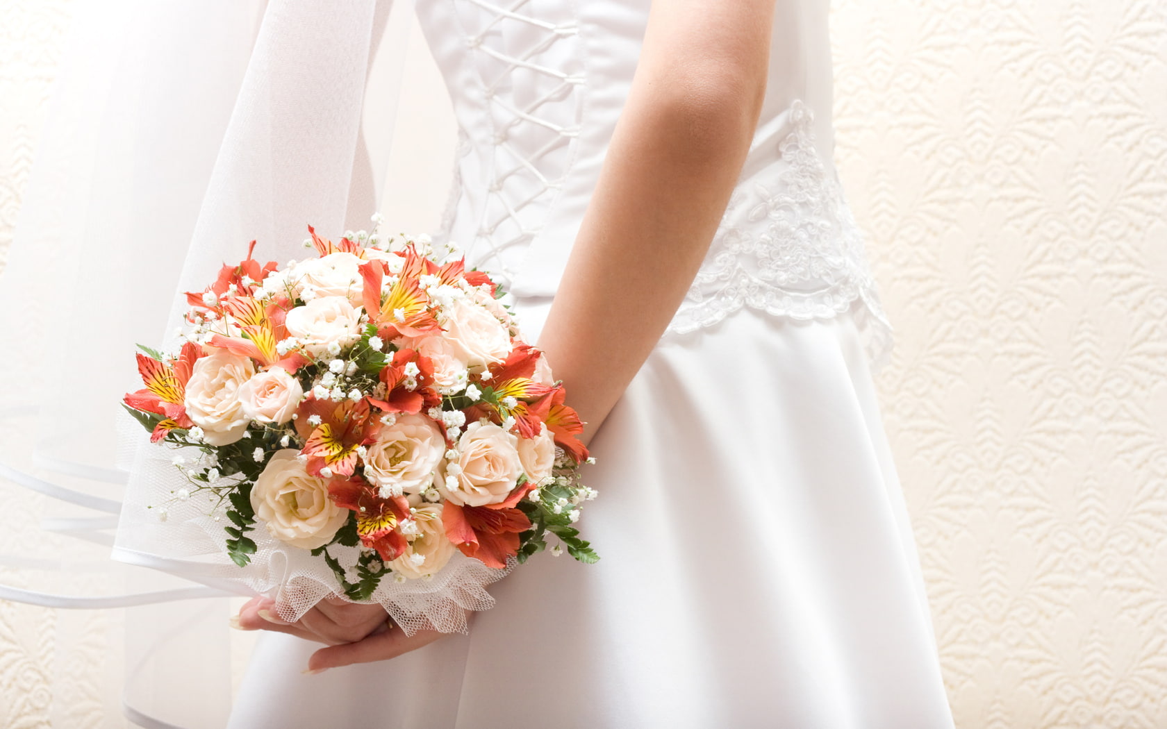 bride, 720P, married, woman, beautiful, wedding, HD Wallpaper