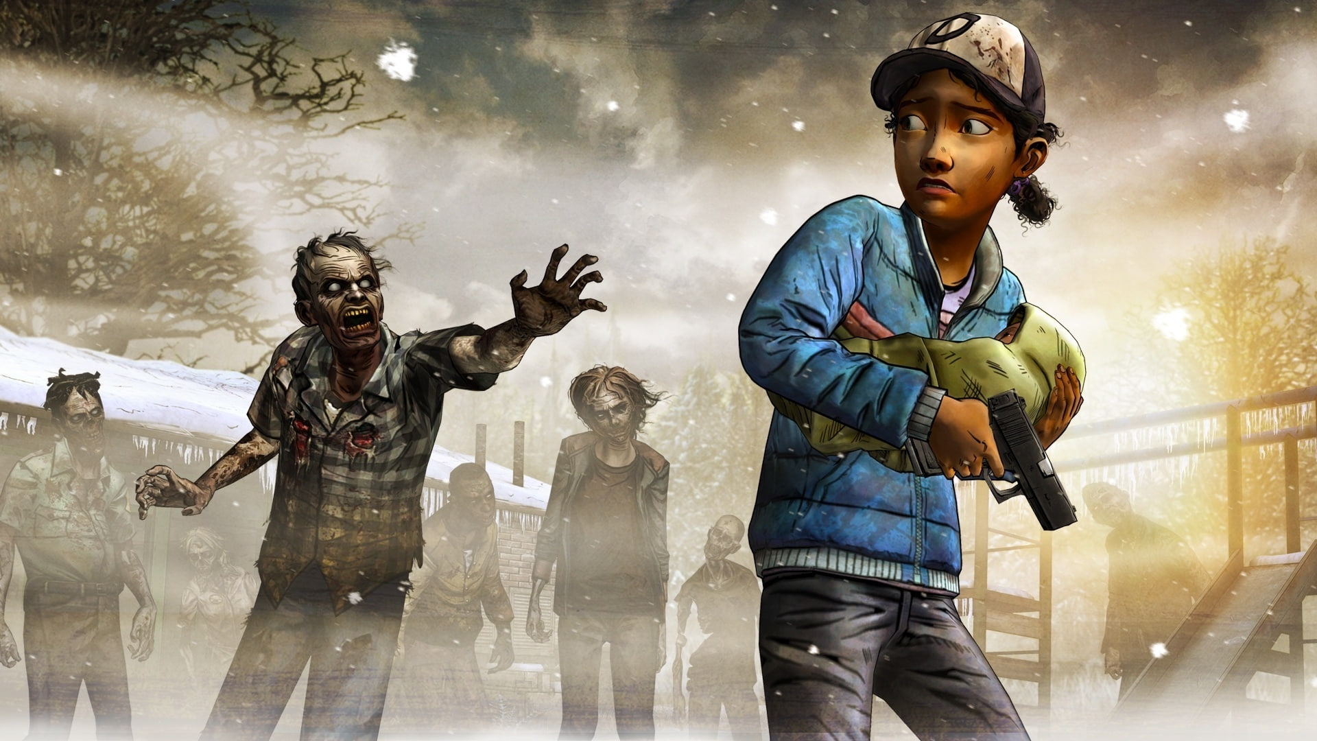 Clementine, digital, Telltale Games, The situation, dead, A Telltale Games Series, Episode 5, Weapons, walking, Survivors, Zombies, Look, The Walking Dead: Season 2, HD Wallpaper