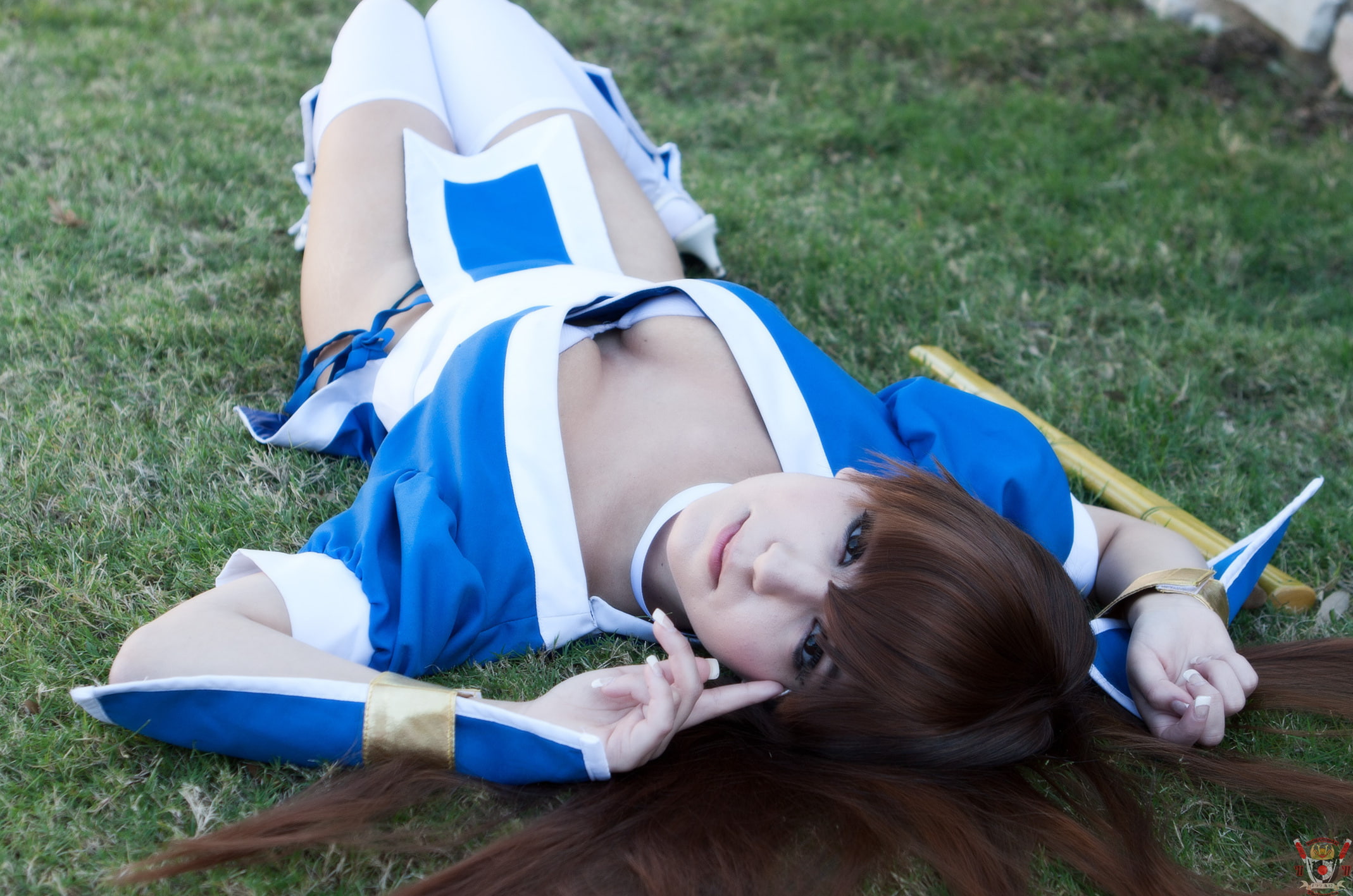 women, lying on back, Kunoichi, DOA5, Fighting, adult, Dead or Alive 5, people, lying down, Profit, girl, field, outdoors, hairstyle, s, sinobi, land, 1080P, HD Wallpaper