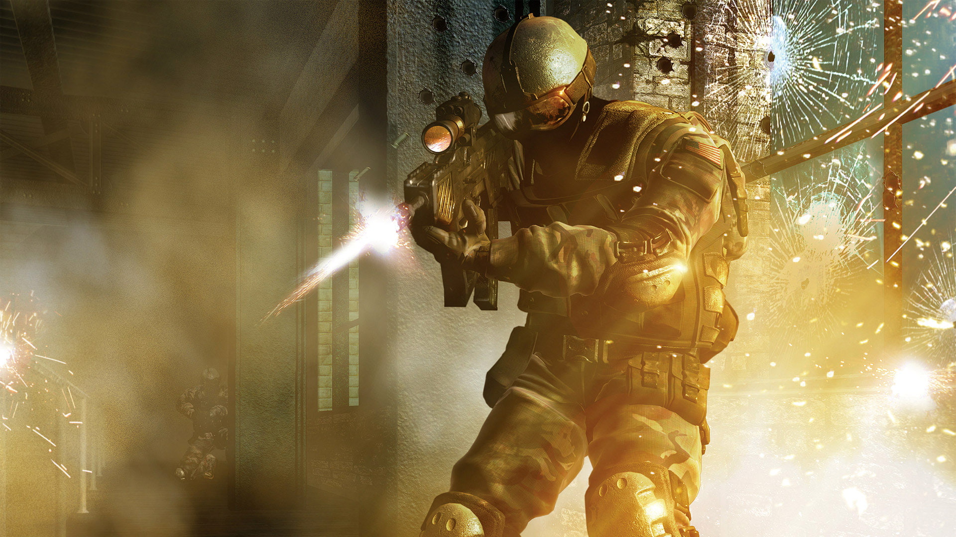 r, 1080P, application, riffle, assault, hd, black, video games, e, holding, soldier, a, game, f, HD Wallpaper