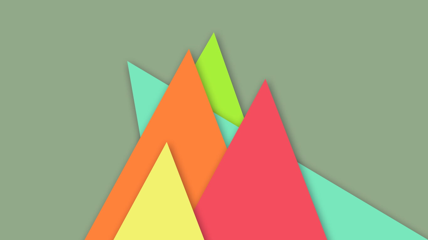 green color, angle, education, minimalism, cut out, illustration, Android (operating system), pattern, sign, multi colored, indoors, geometric shape, design, HD Wallpaper