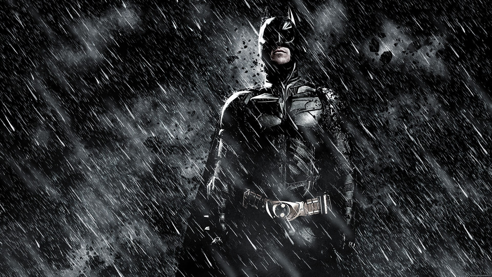 wet, motion, Batman, day, front view, dc, water, men, leisure activity, outdoors, rainy season, lifestyles, young adult, monsoon, 1080P, raindrop, HD Wallpaper