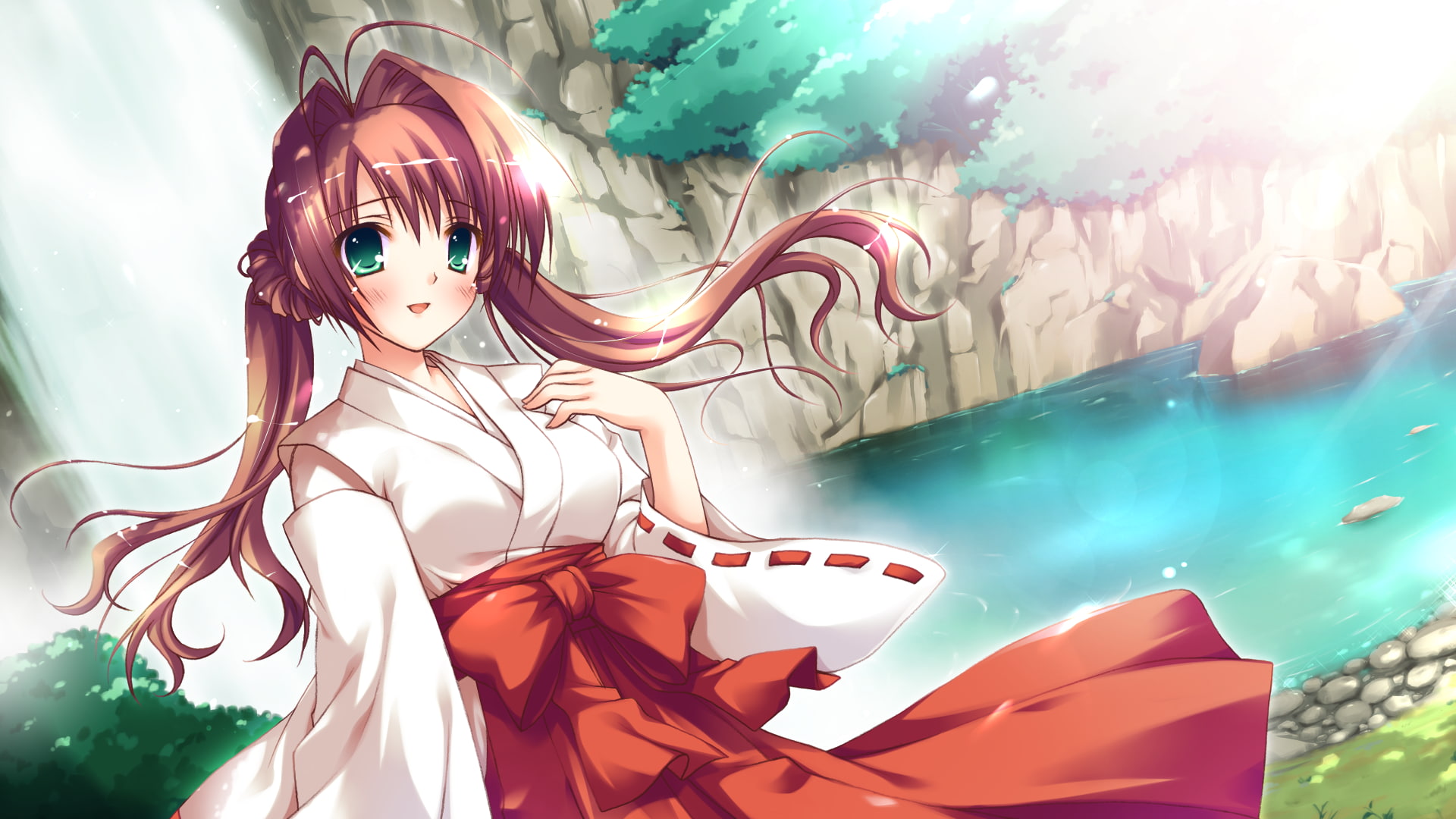 anime girls, 1080P, Japanese clothes, HD Wallpaper
