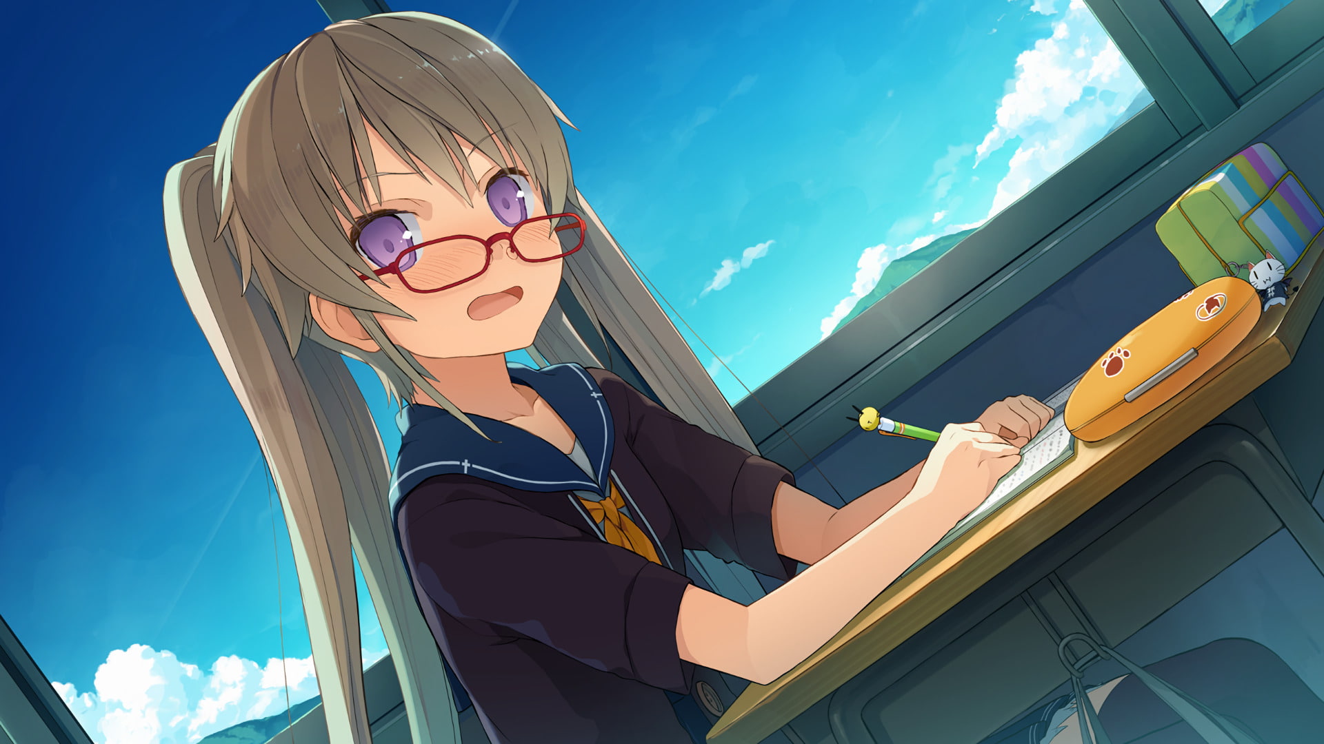 Anime, 1080P, Mashiro Arisaka, Ao no Kanata no Four Rhythm, HD Wallpaper