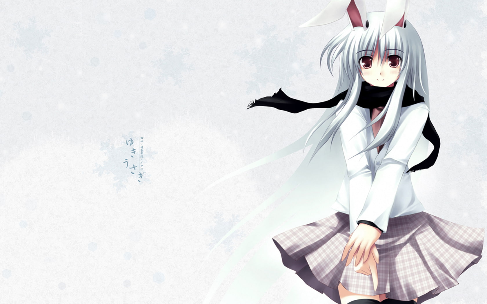 leisure activity, real people, bunny ears, young adult, front view, lifestyles, three quarter length, snow, standing, day, Reisen Udongein Inaba, nature, HD Wallpaper