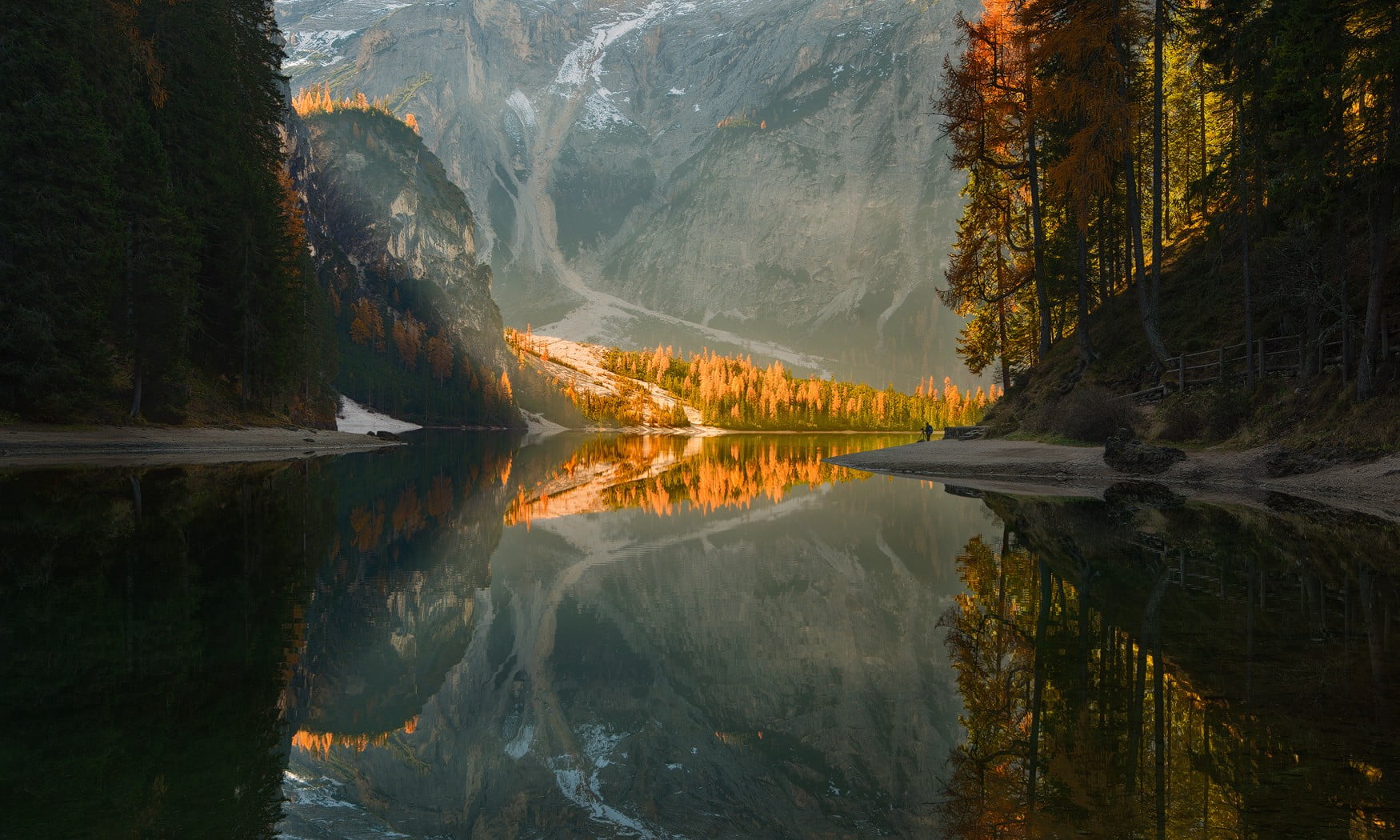 non-urban scene, mountain, landscape, fall, scenics - nature, brown, environment, outdoors, day, formation, nature, mountain range, reflection, tranquil scene, HD Wallpaper