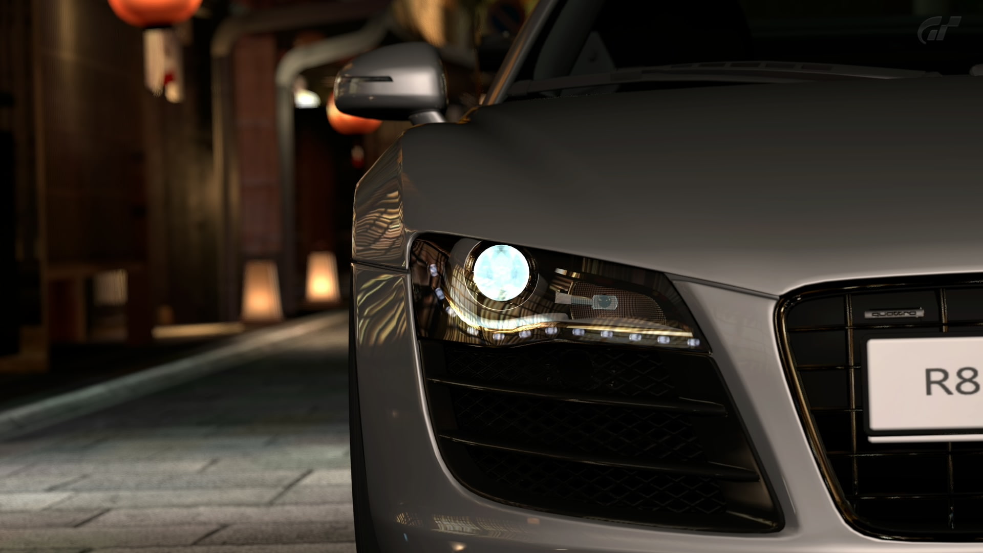 hd, r, cars, black, turismo, grey, 1080P, audi, r8, gran, HD Wallpaper