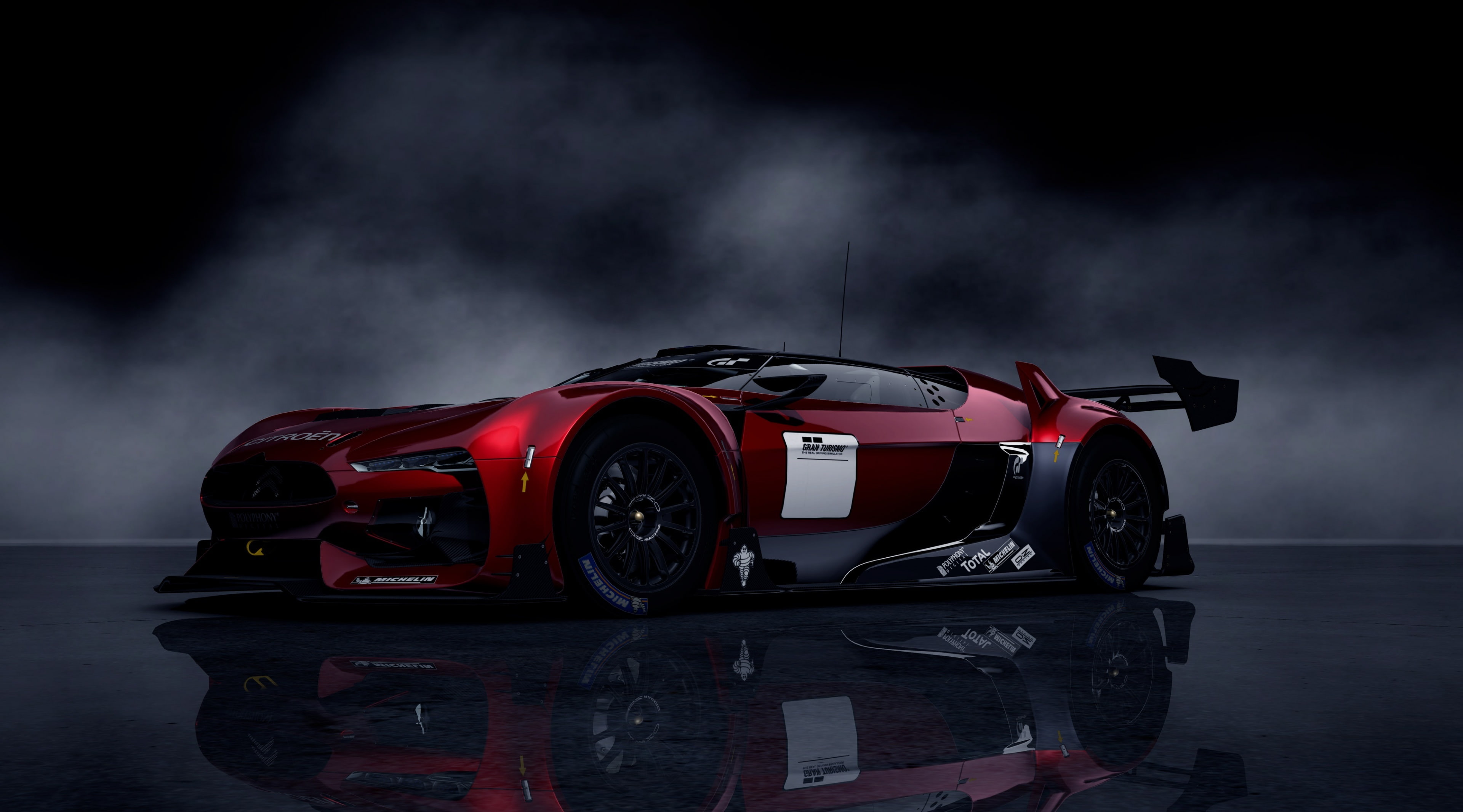 smoke - physical structure, mode of transportation, speed, coupe, night, gt, supercar, success, sign, Games, sport, studio shot, illuminated, sports car, HD Wallpaper