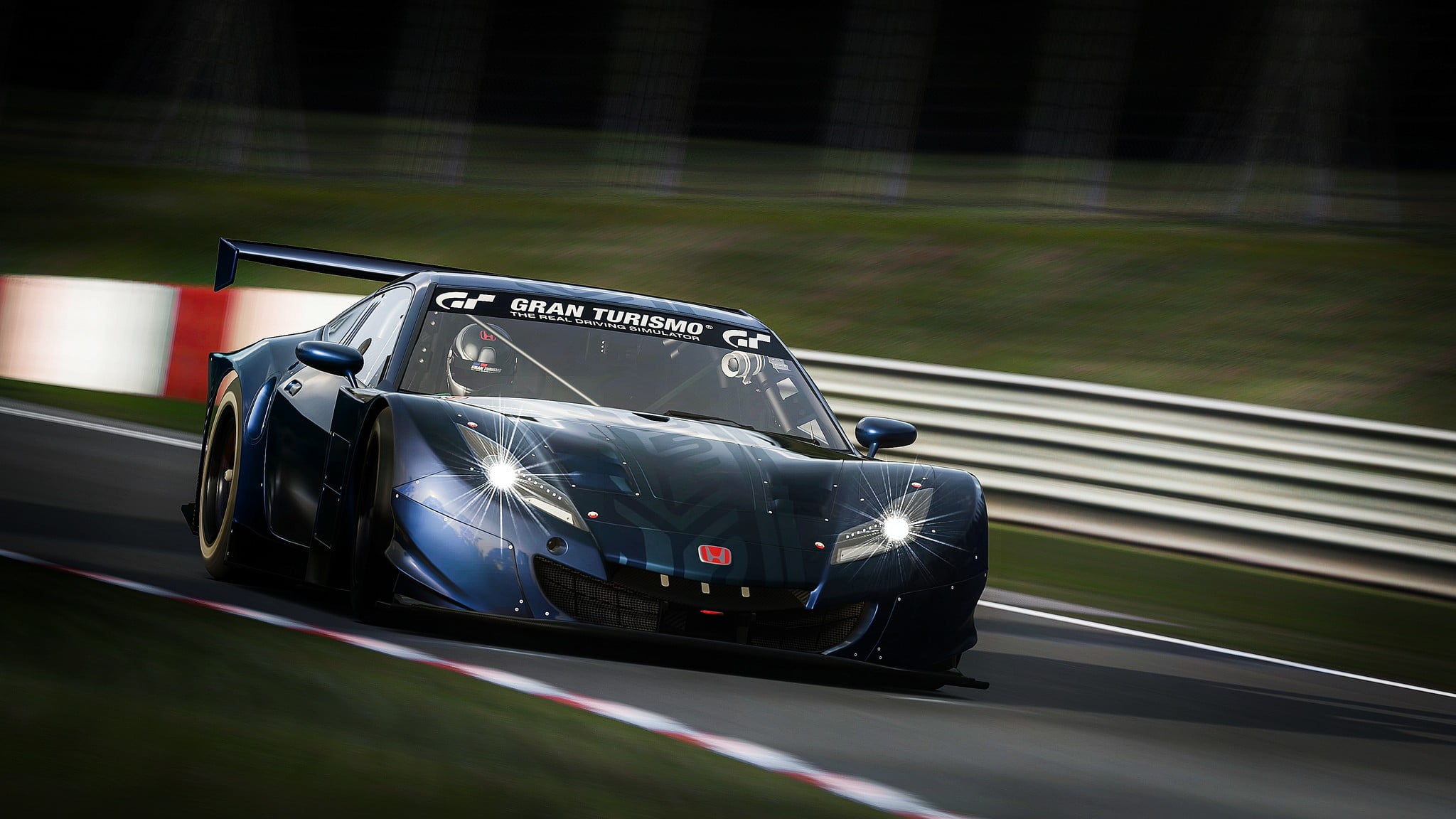 1080P, stereo, road, sport, number, motor racing track, on the move, car, driving, mode of transportation, Gran Turismo, sports race, video games, motorsport, HD Wallpaper