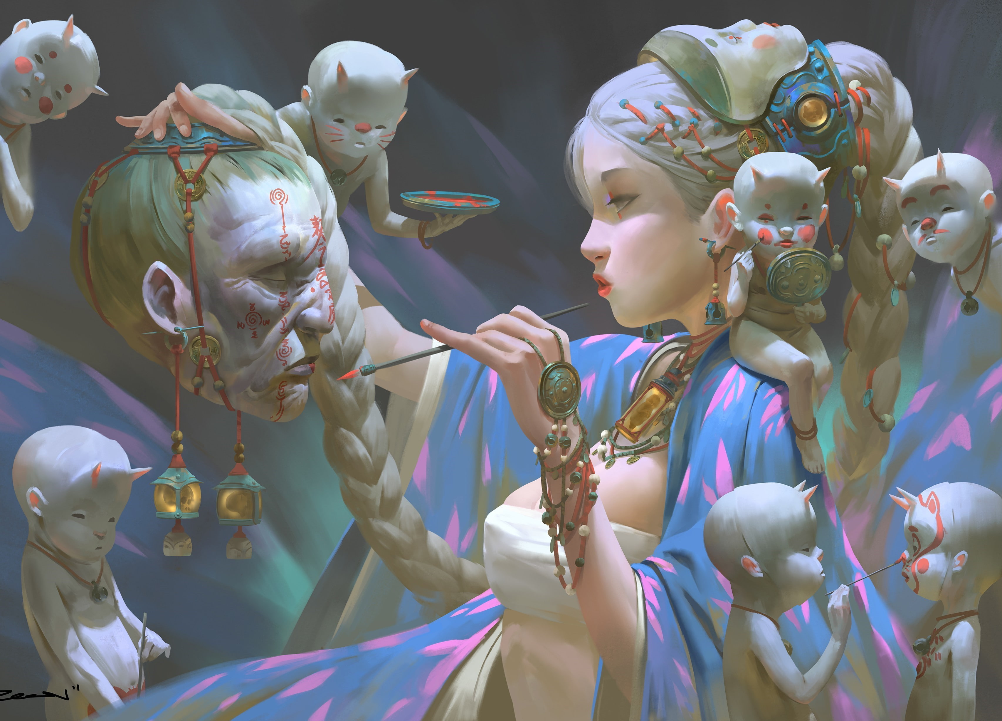 fantasy art, Zeen Chin, 2K, artwork, HD Wallpaper