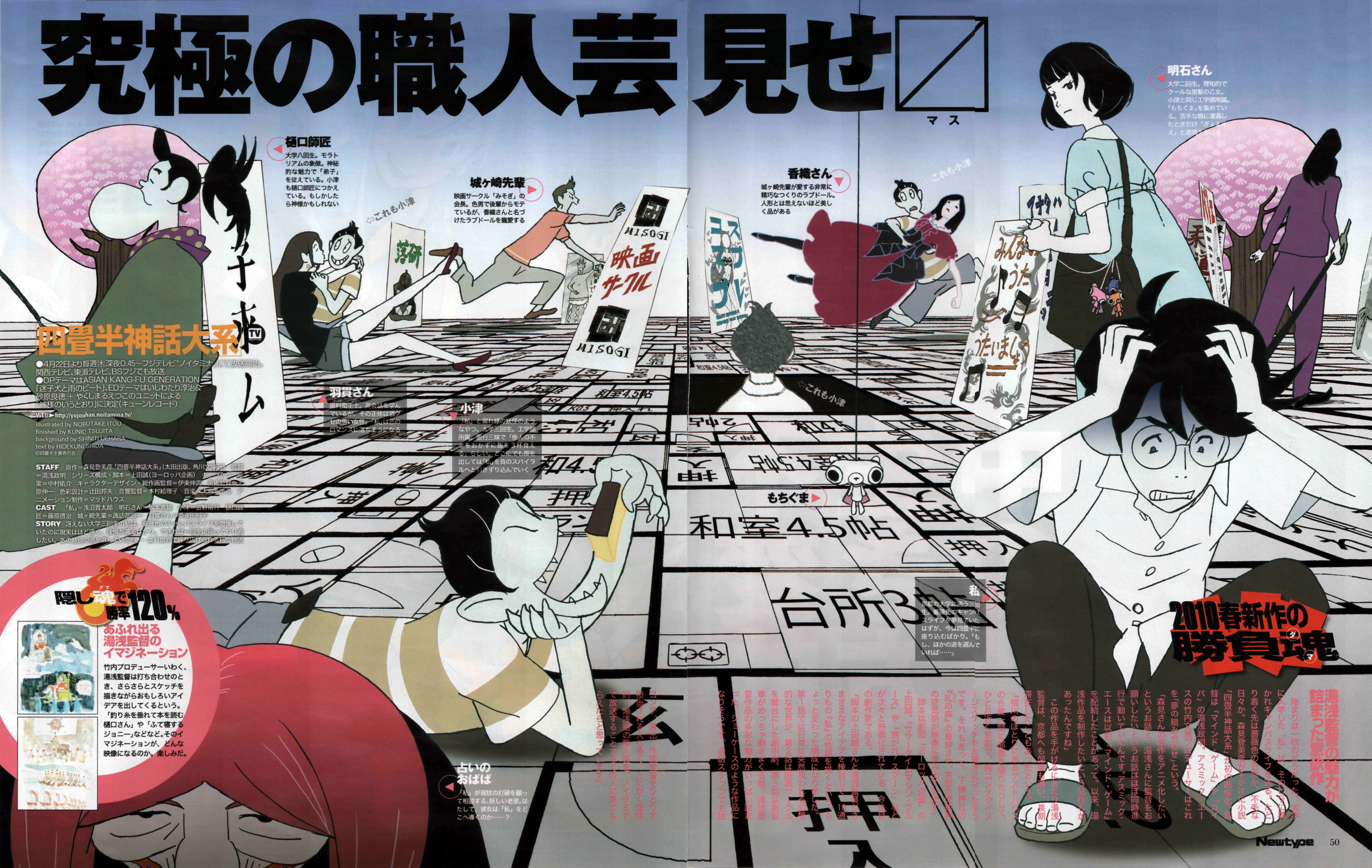 Osu, Watashi, Akashi, 5K, anime, The Tatami Galaxy, HD Wallpaper