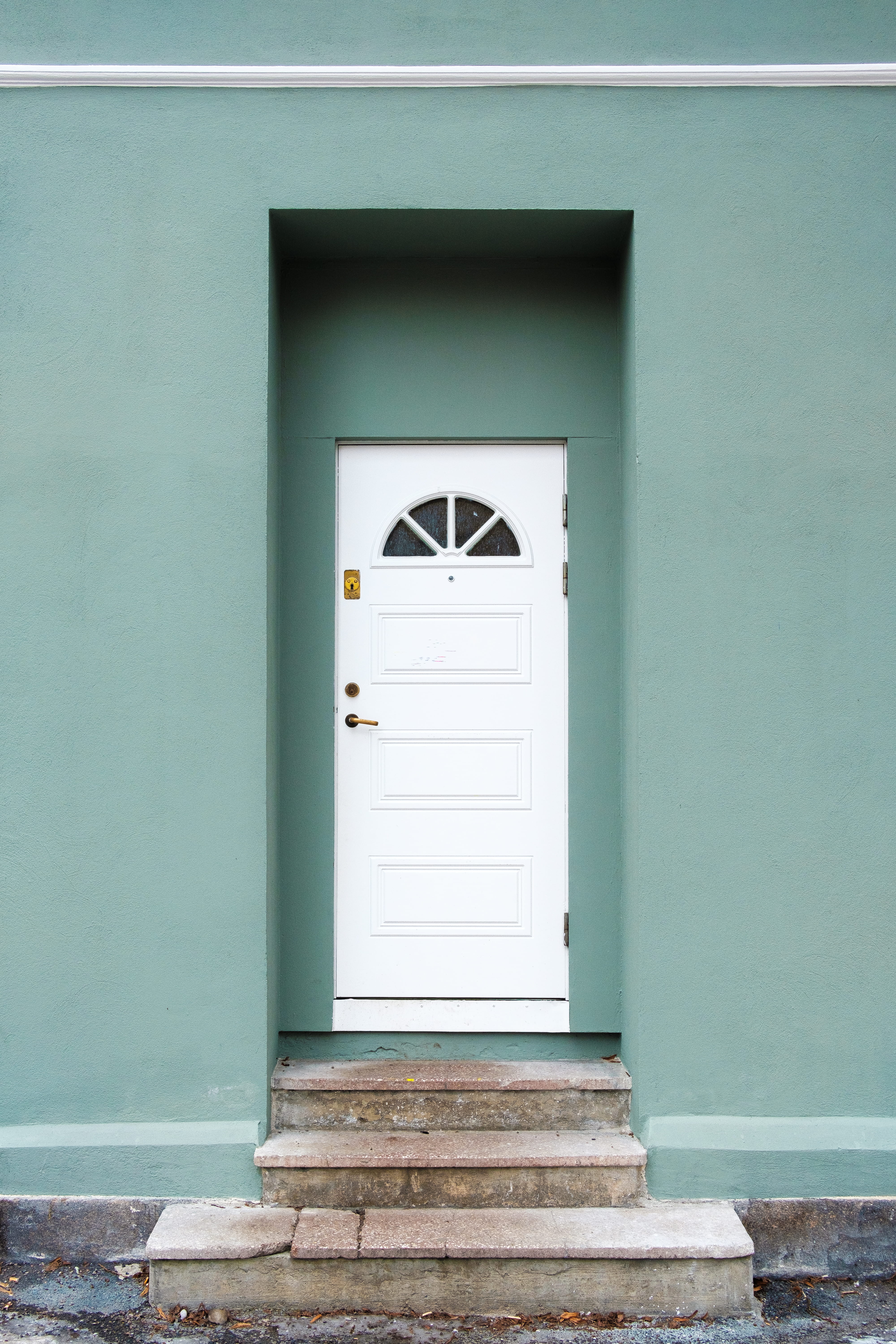 colourful, staircase, security, house, welcome, norway, safety, arch, green, modern house, wooden, colourful exterior, white color, doorway, architecture, Phone HD Wallpaper