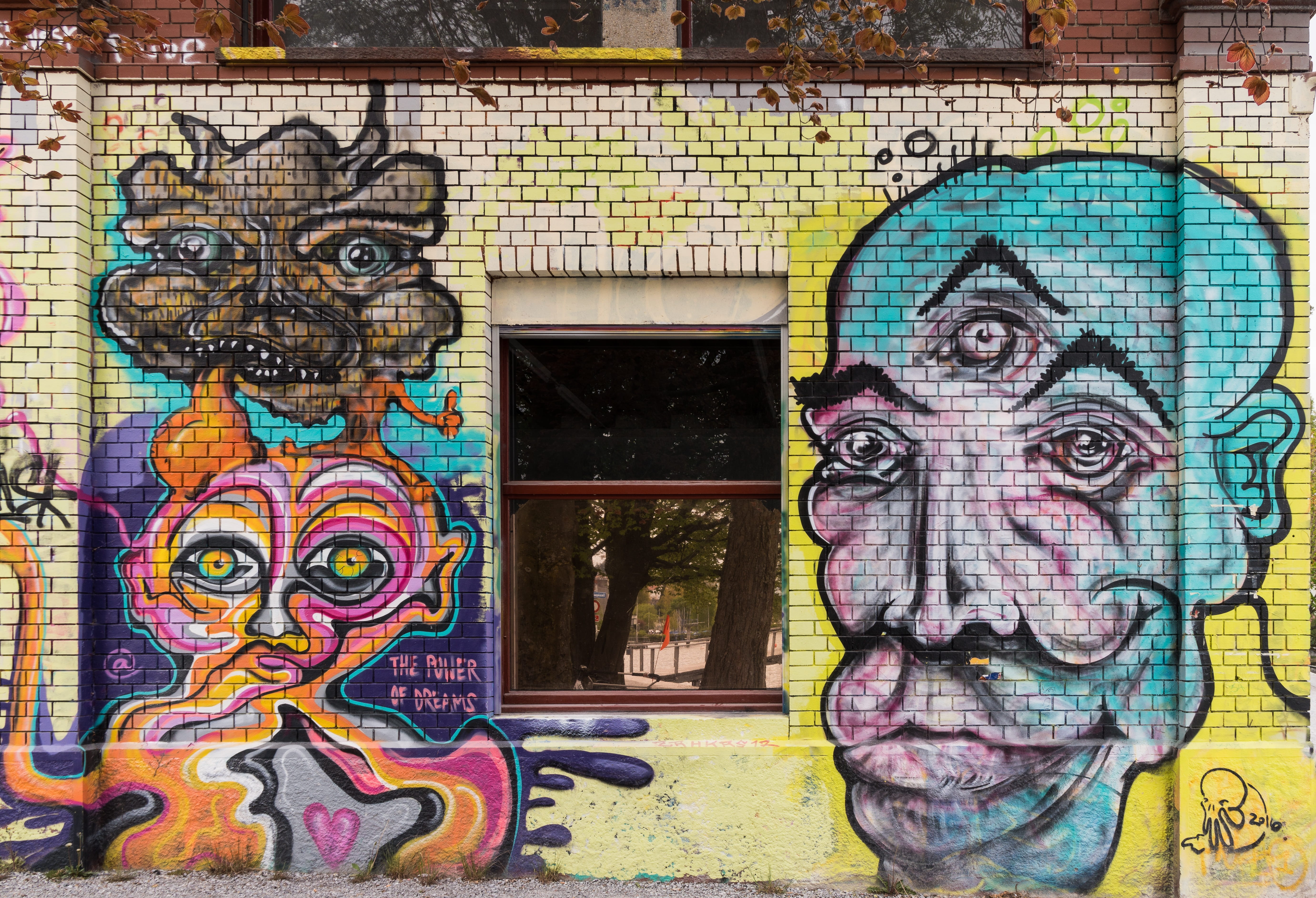 outdoors, flower, Graffiti, wall painting, drawing, lying, sprayer, architecture, dead, spray, close-up, sleep, purple, wall - building feature, window, HD Wallpaper