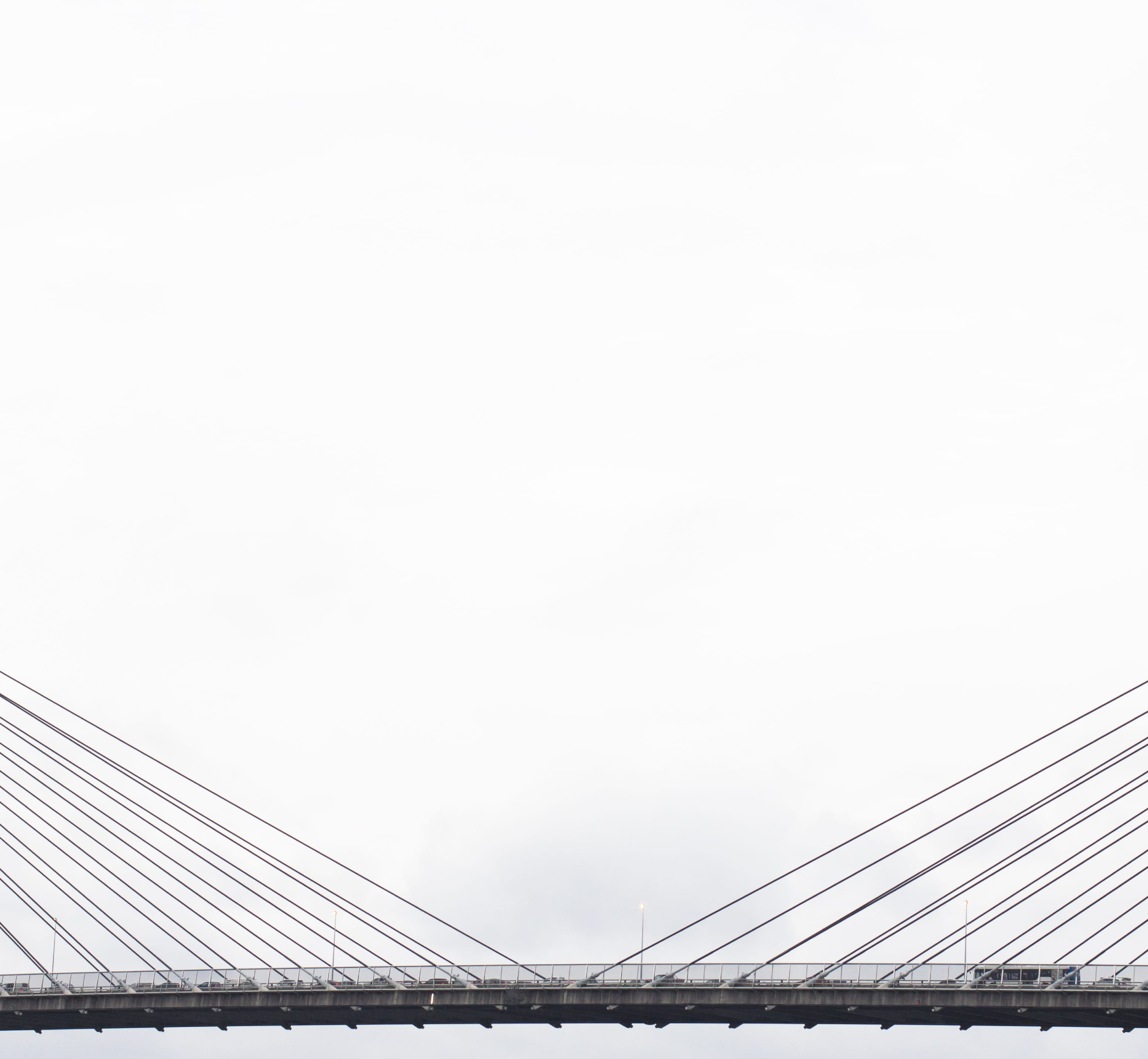 vehicles, bridge, suspension bridge, copy space, outdoors, low angle view, metal, sky, australia, gray, connection, city, cityline, car, cloudy, assorted, HD Wallpaper