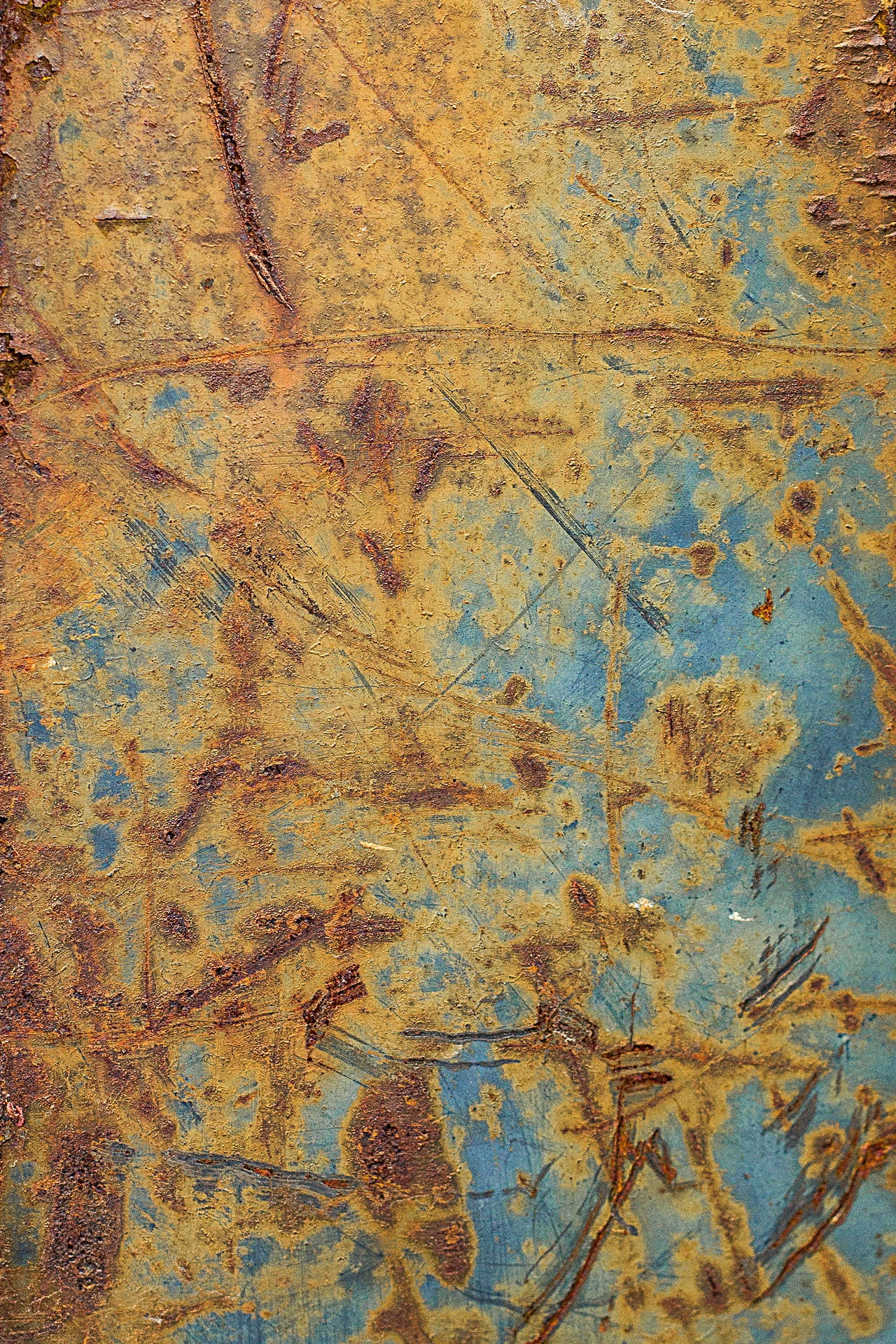 metal texture, oxidize, decline, wood - material, blue, Background, grungy, abstract, iron - Metal, plate, metallic, deterioration, rusty, indoors, corrosion, Phone HD Wallpaper