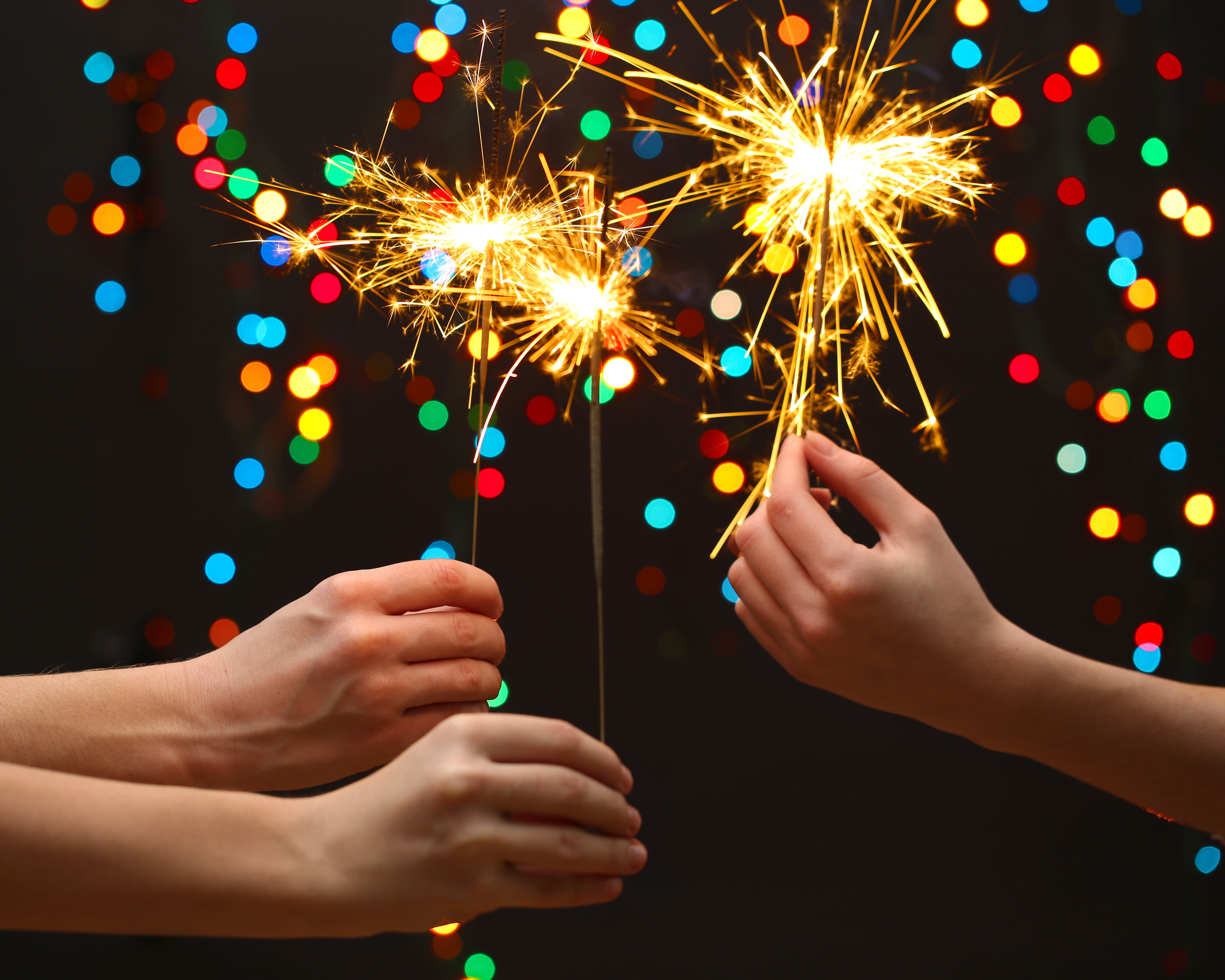 human body part, joy, event, shiny, positive emotion, birthday, caucasian Ethnicity, fun, party - Social Event, little girls, decoration, bokeh, firework, HD Wallpaper