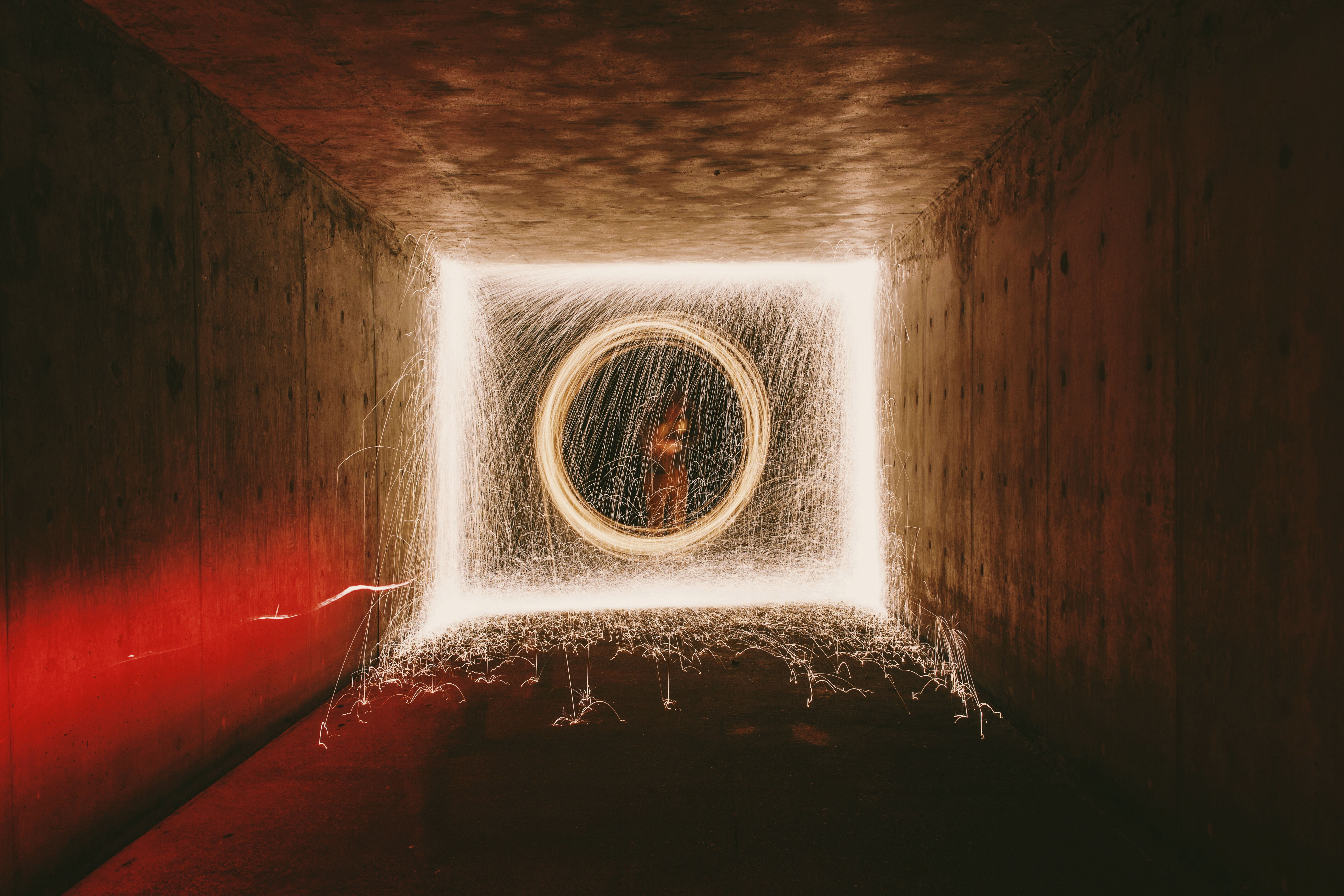 wall - building feature, blurred motion, light painting, no people, geometric shape, night, turned, fire, people, exposure, spinning, light, direction, HD Wallpaper