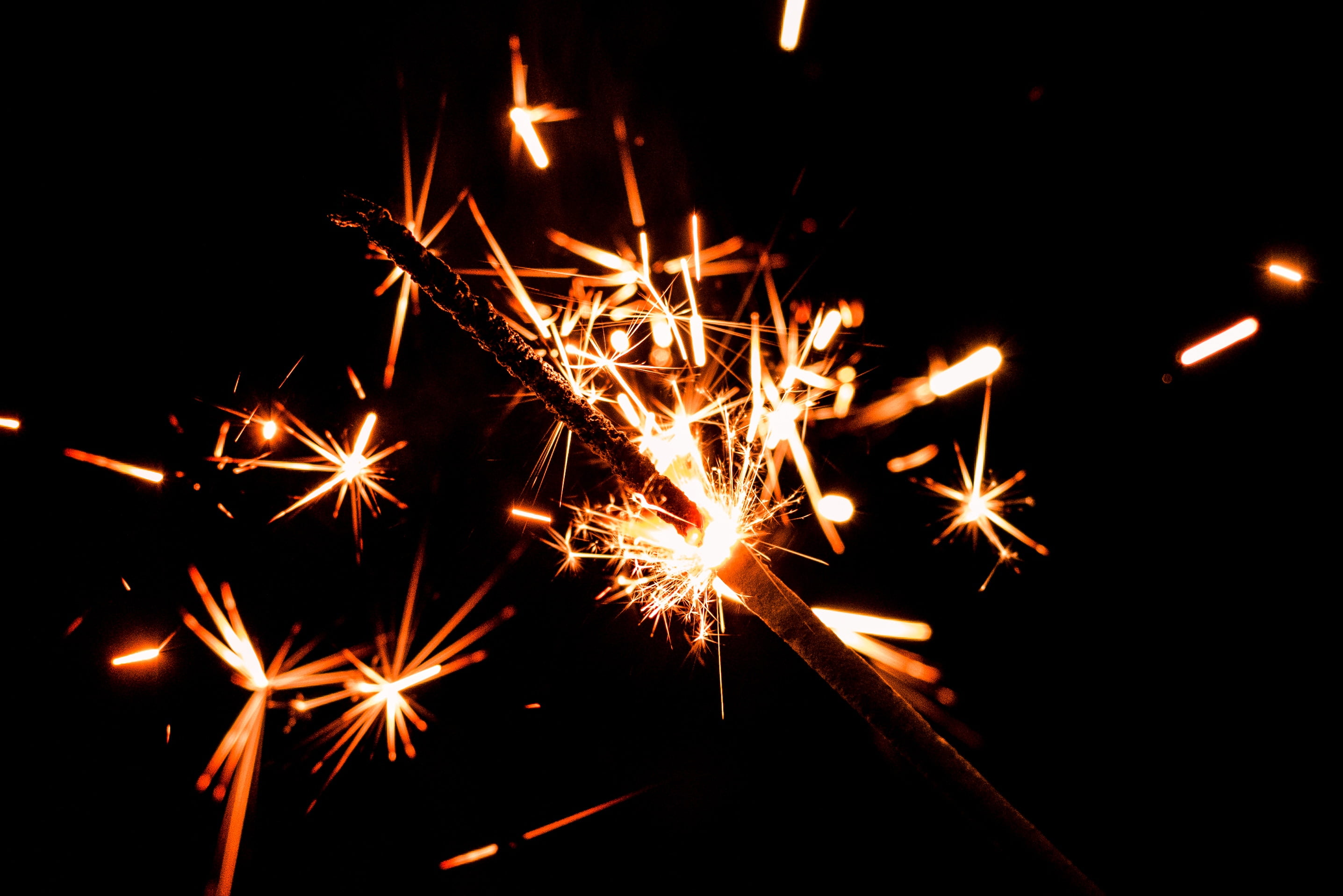 fire - Natural Phenomenon, long exposure, light - Natural Phenomenon, dark background, celebration, exploding, backgrounds, bright, sparkler, firework - Man Made Object, HD Wallpaper