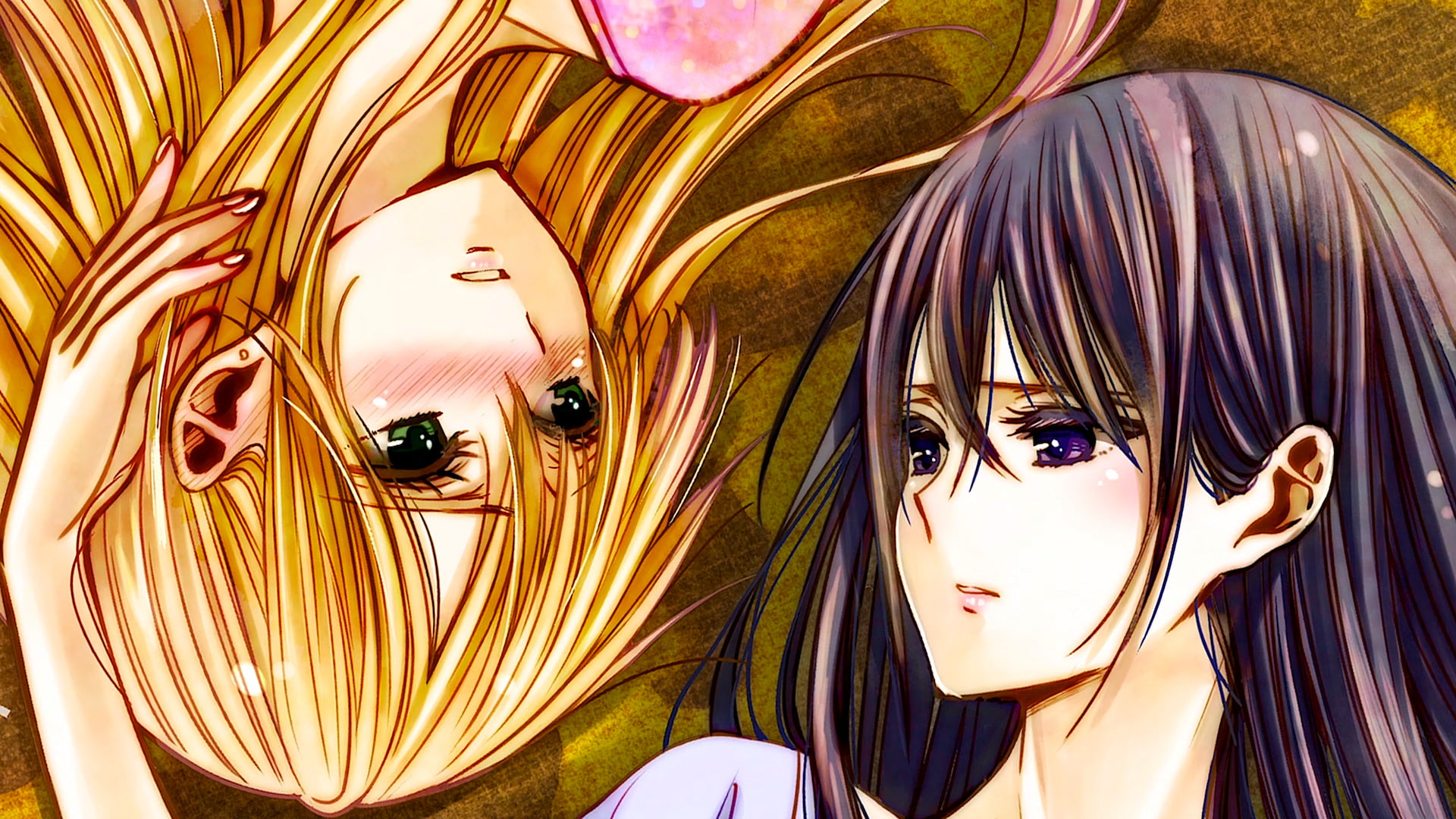 gold colored, creativity, Yuzu Aihara, no people, arts culture and entertainment, male likeness, Mei Aihara, portrait, female likeness, Anime, statue, human representation, HD Wallpaper